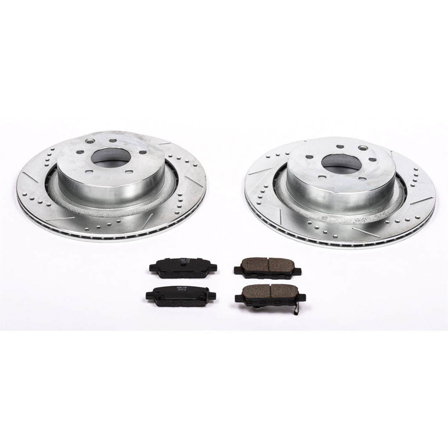 Power Stop 07-08 Infiniti G35 Front & Rear Z23 Evolution Sport Brake Kit w/Calipers (1x psbS3738, 1x psbK2986, 1x psbS3702, 1x psbK3022) thumbnail 6