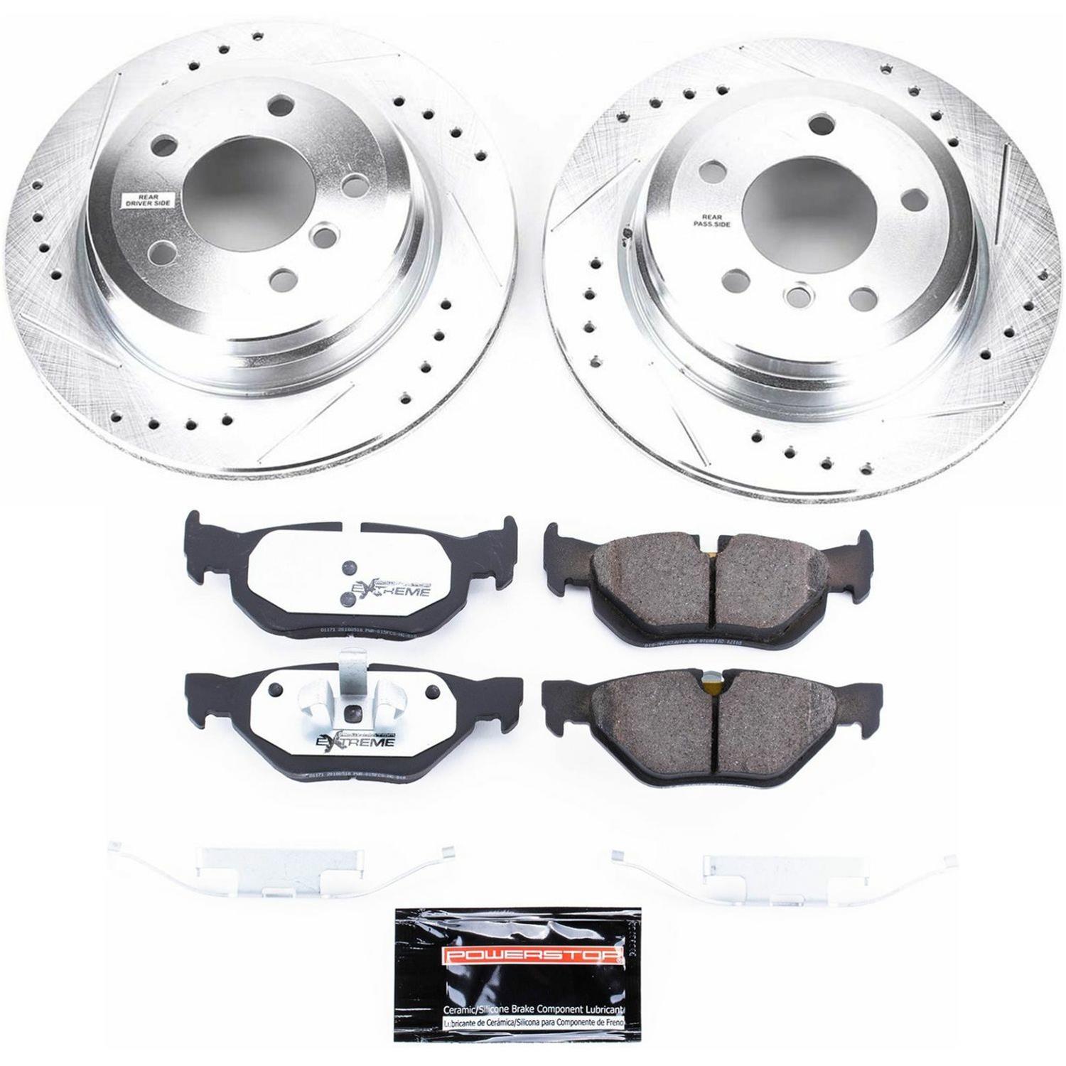 Power Stop 2006 BMW 325xi Front & Rear Z26 Street Warrior Brake Kit (1x psbK4589-26, 1x psbK3001-26) thumbnail 5