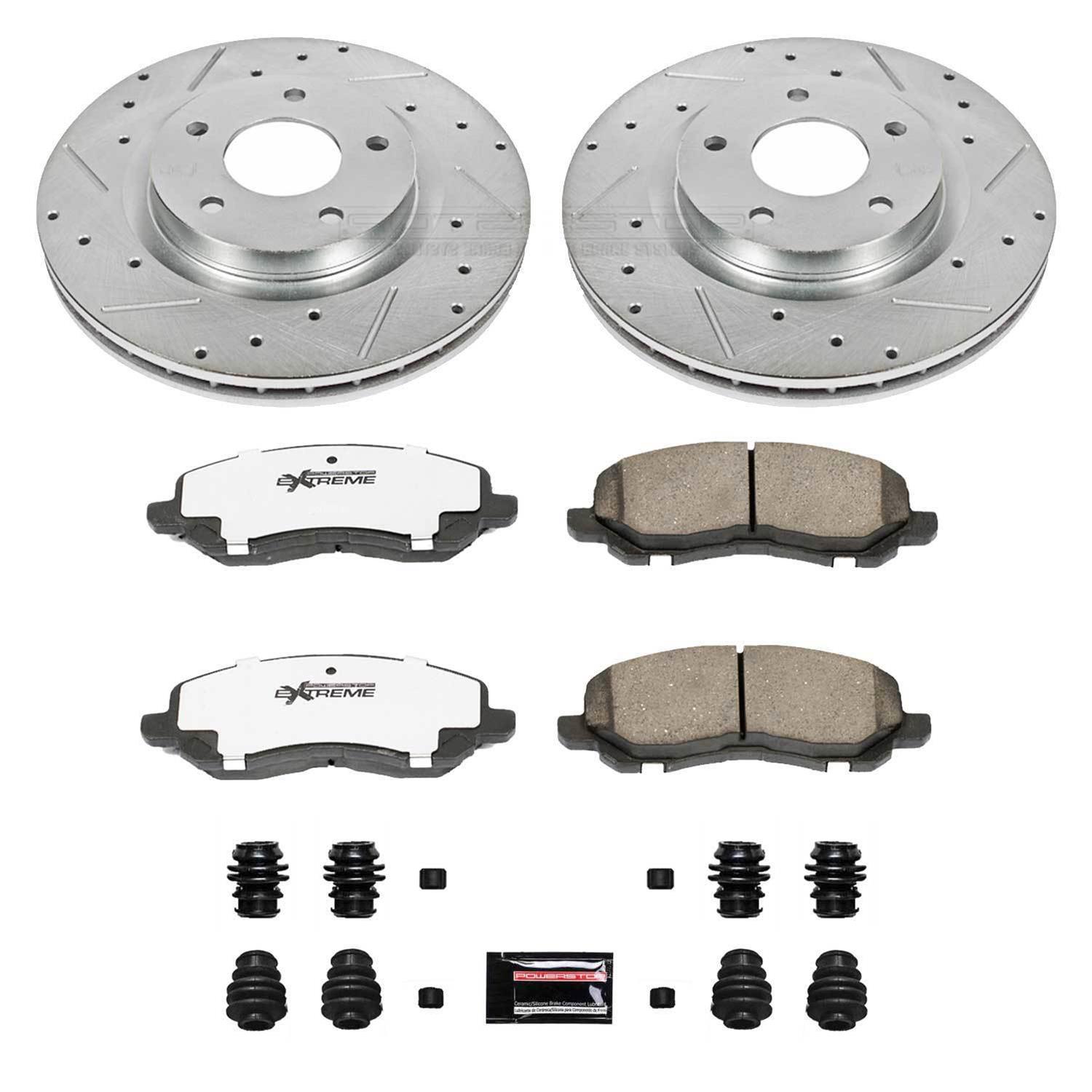 Power Stop 11-14 Chrysler 200 Front & Rear Z26 Street Warrior Brake Kit (1x psbK3032-26, 1x psbK3033-26) thumbnail 9