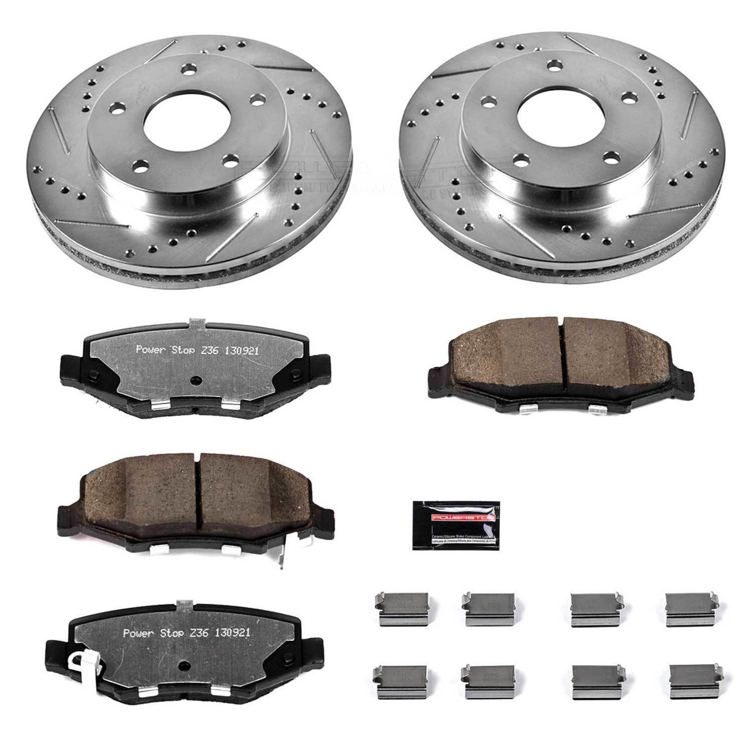 Power Stop 07-11 Dodge Nitro Front & Rear Z36 Truck & Tow Brake Kit (1x psbK1631-36, 1x psbK3046-36) thumbnail 7