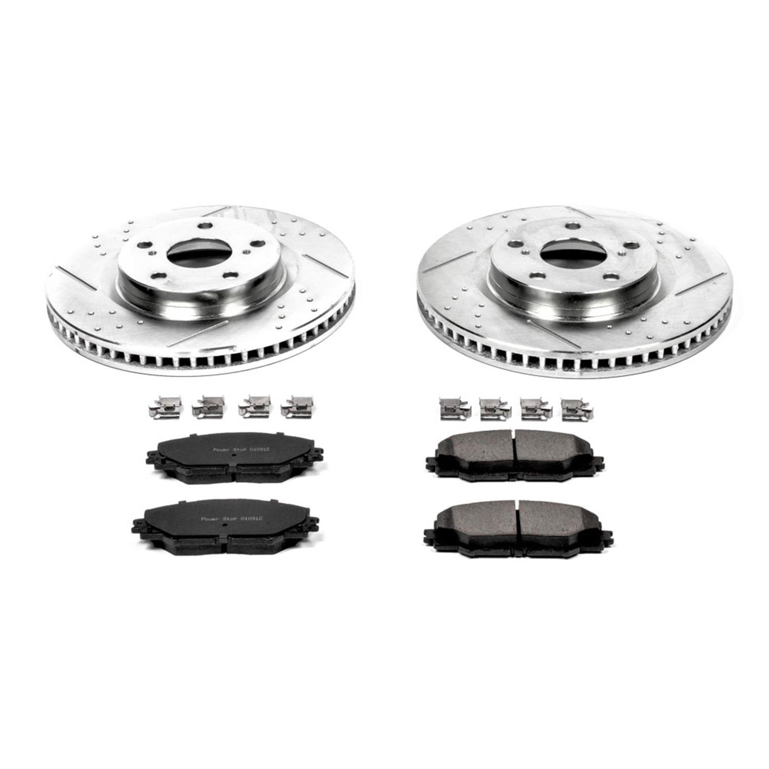 Power Stop 11-18 Toyota RAV4 Front & Rear Z23 Evolution Sport Brake Kit w/Calipers (1x psbS3194, 1x psbS7049, 1x psbK3054, 1x psbK4671) thumbnail 6