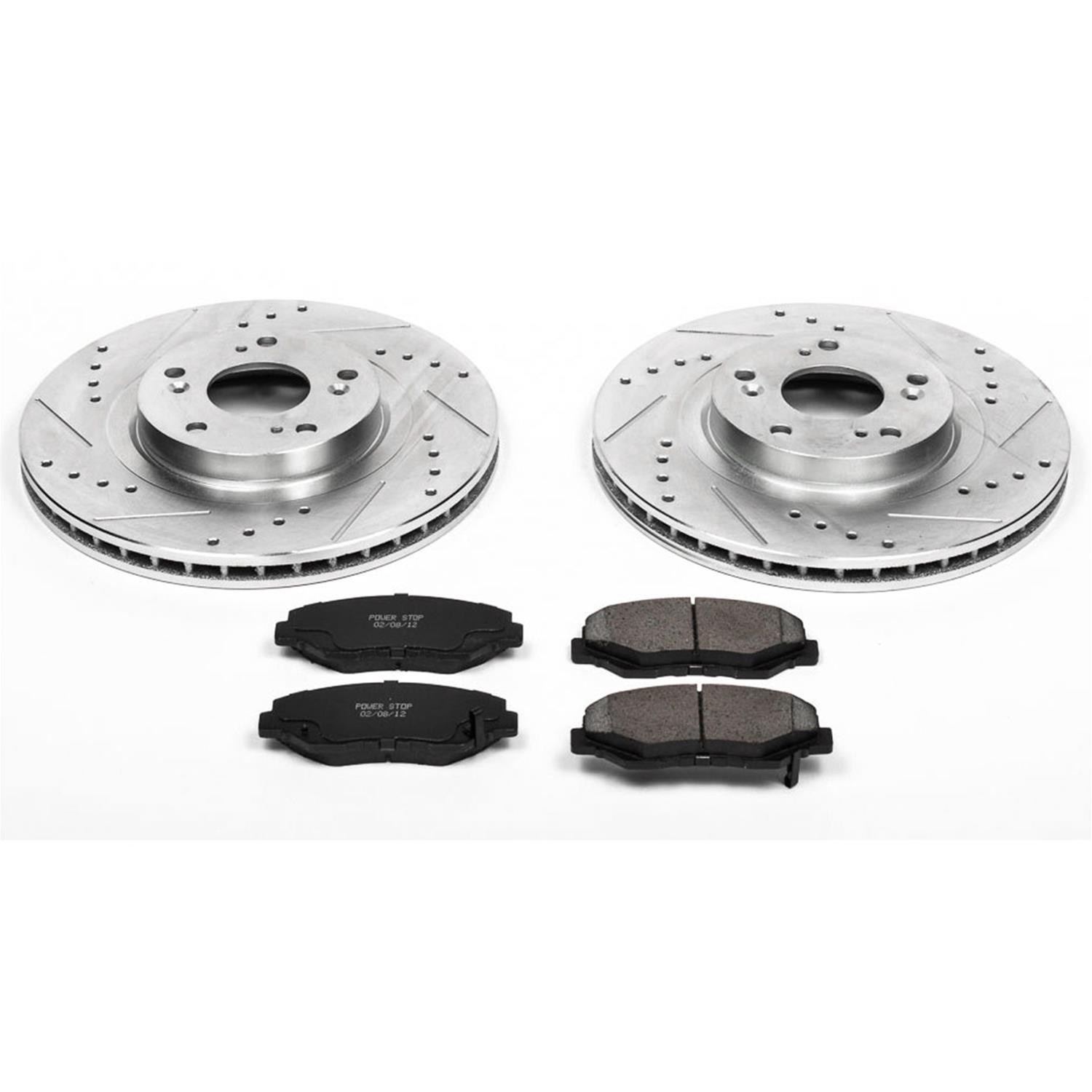 Power Stop 05-06 Honda CR-V Front & Rear Z23 Evolution Sport Brake Kit w/Calipers (1x psbS2916, 1x psbS2910, 1x psbK3055, 1x psbK206) thumbnail 6