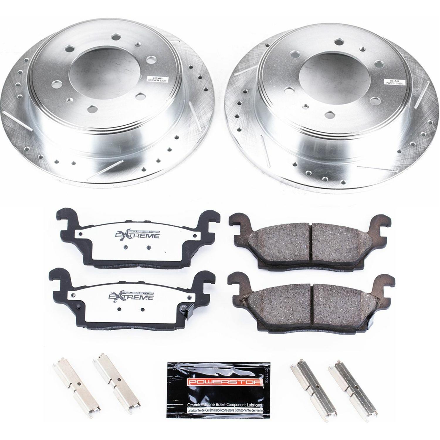 Power Stop 09-10 Hummer H3T Front and Rear Z36 Truck & Tow Kit w/Cals (1x psbS5018, 1x psbK3035-36, 1x psbS5020, 1x psbK3067-36) thumbnail 3