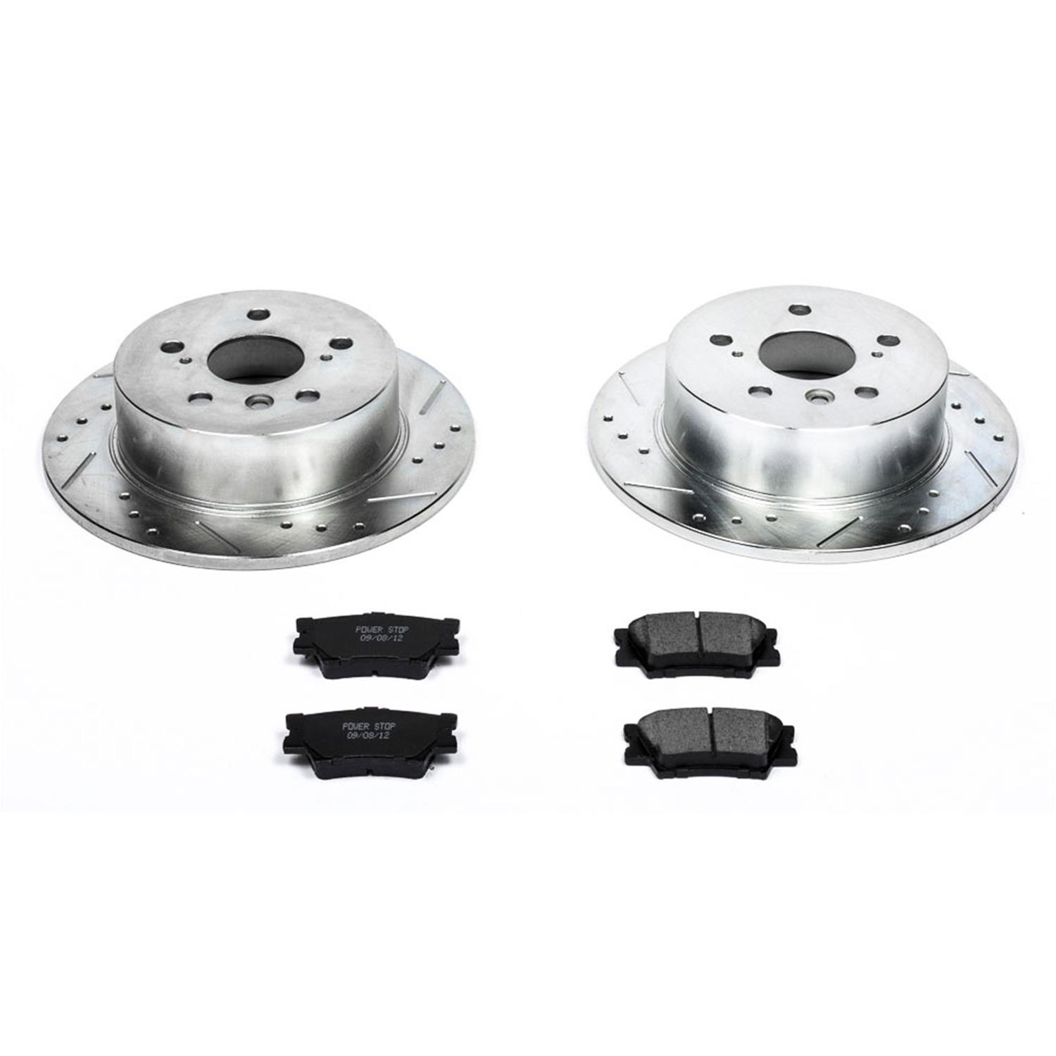 Power Stop 06-10 Hummer H3 Front & Rear Z23 Evolution Sport Brake Kit (1x psbK3067, 1x psbK3035) thumbnail 4