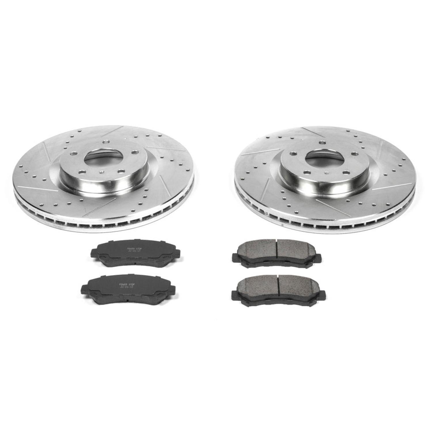 Power Stop 09-14 Nissan Maxima Front & Rear Z23 Evolution Sport Brake Kit w/Calipers (1x psbK179, 1x psbK3076, 1x psbS6030, 1x psbS6240) thumbnail 5