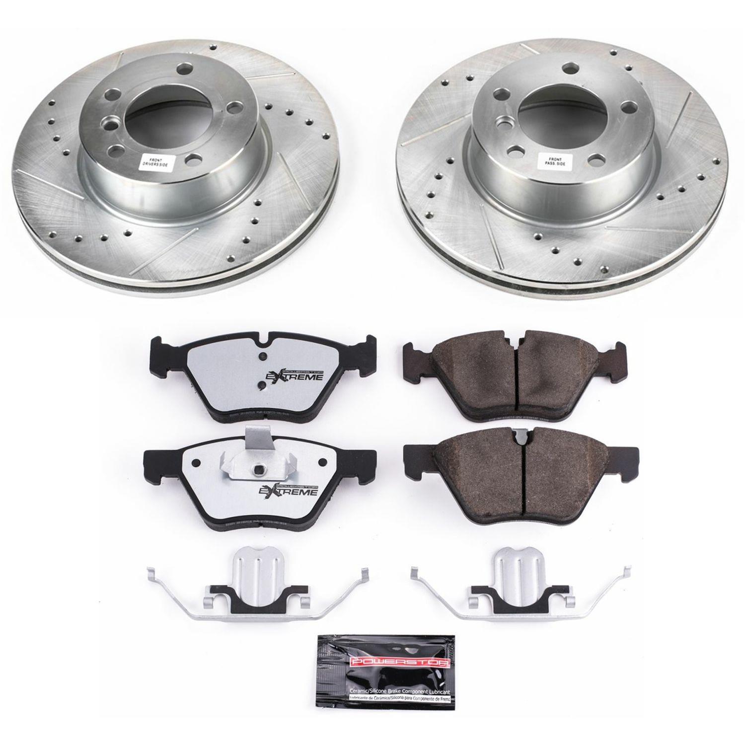 Power Stop 08-10 BMW 128i Front & Rear Z26 Street Warrior Brake Kit (1x psbK5687-26, 1x psbK3087-26) thumbnail 8