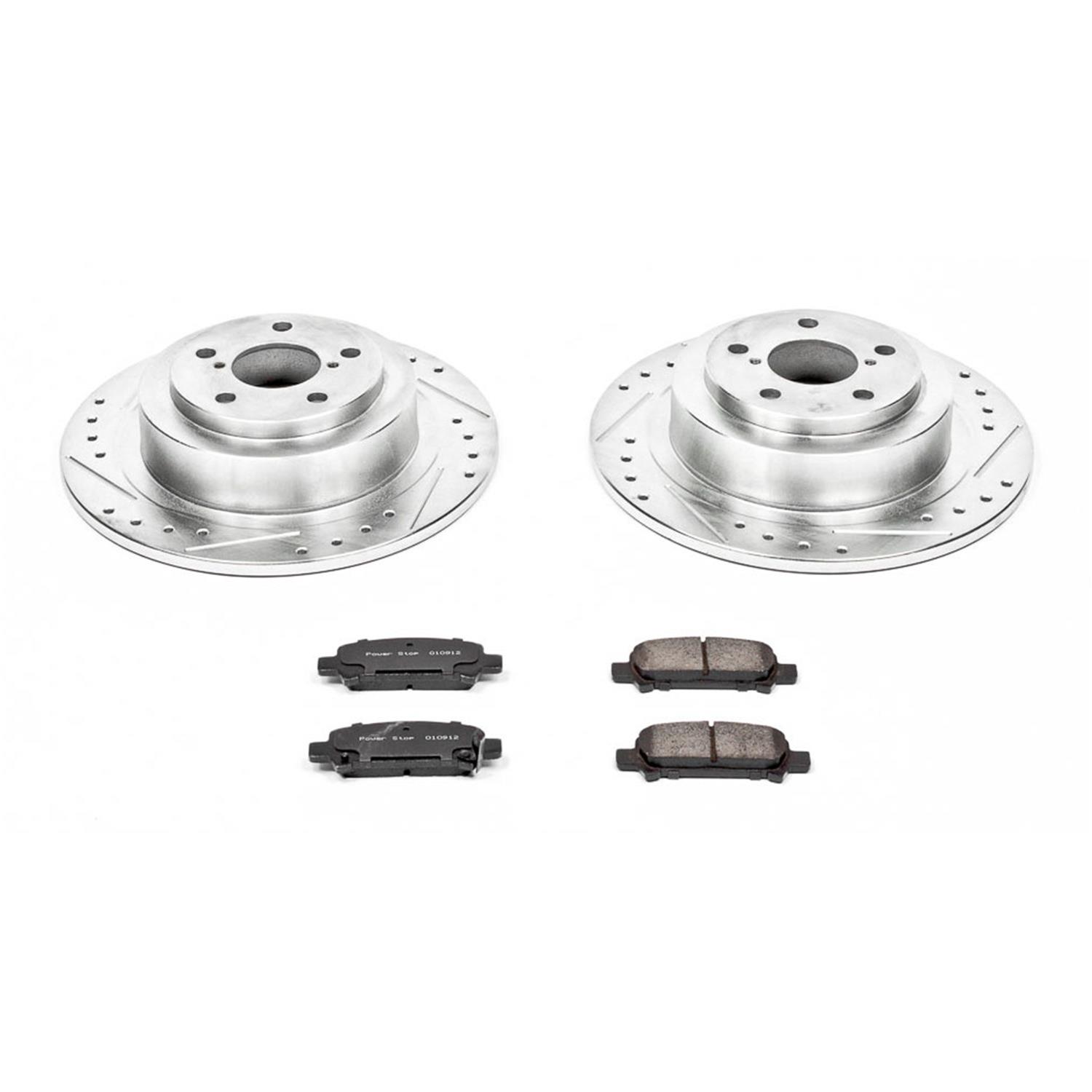 Power Stop 03-06 Subaru Baja Front & Rear Z23 Evolution Sport Brake Kit w/Calipers (1x psbS2682B, 1x psbS2582, 1x psbK3124, 1x psbK2373) thumbnail 7