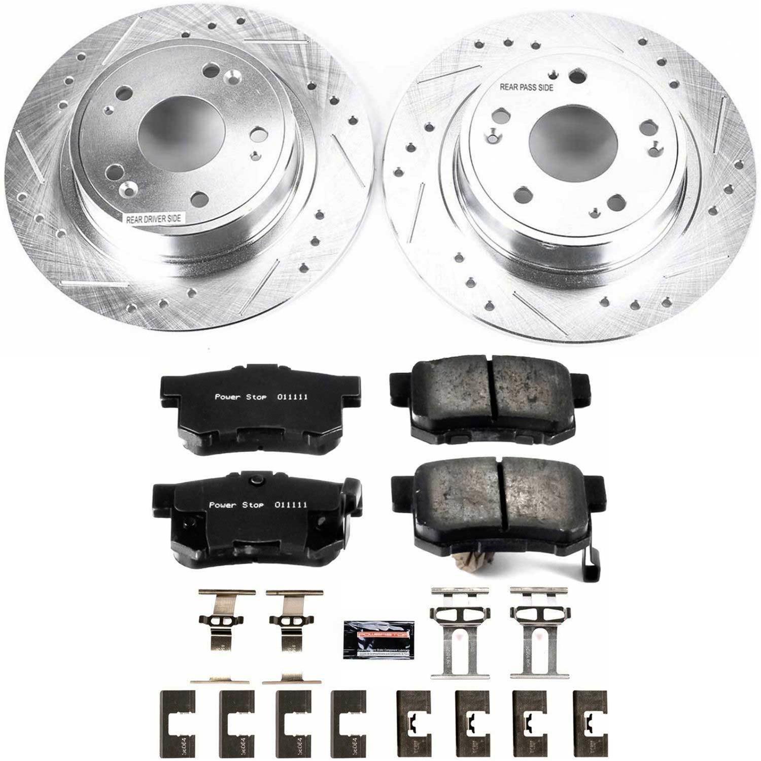 Power Stop 2016 Acura ILX Front & Rear Z23 Evolution Sport Brake Kit (1x psbK6940, 1x psbK3128) thumbnail 9