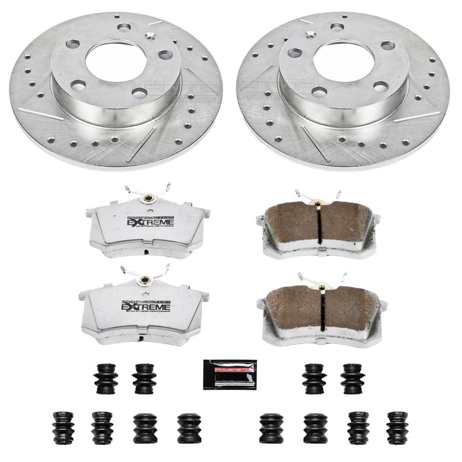 Power Stop 02-04 Audi A4 Front & Rear Z26 Street Warrior Brake Kit (1x psbK3129-26, 1x psbK528-26) thumbnail 9