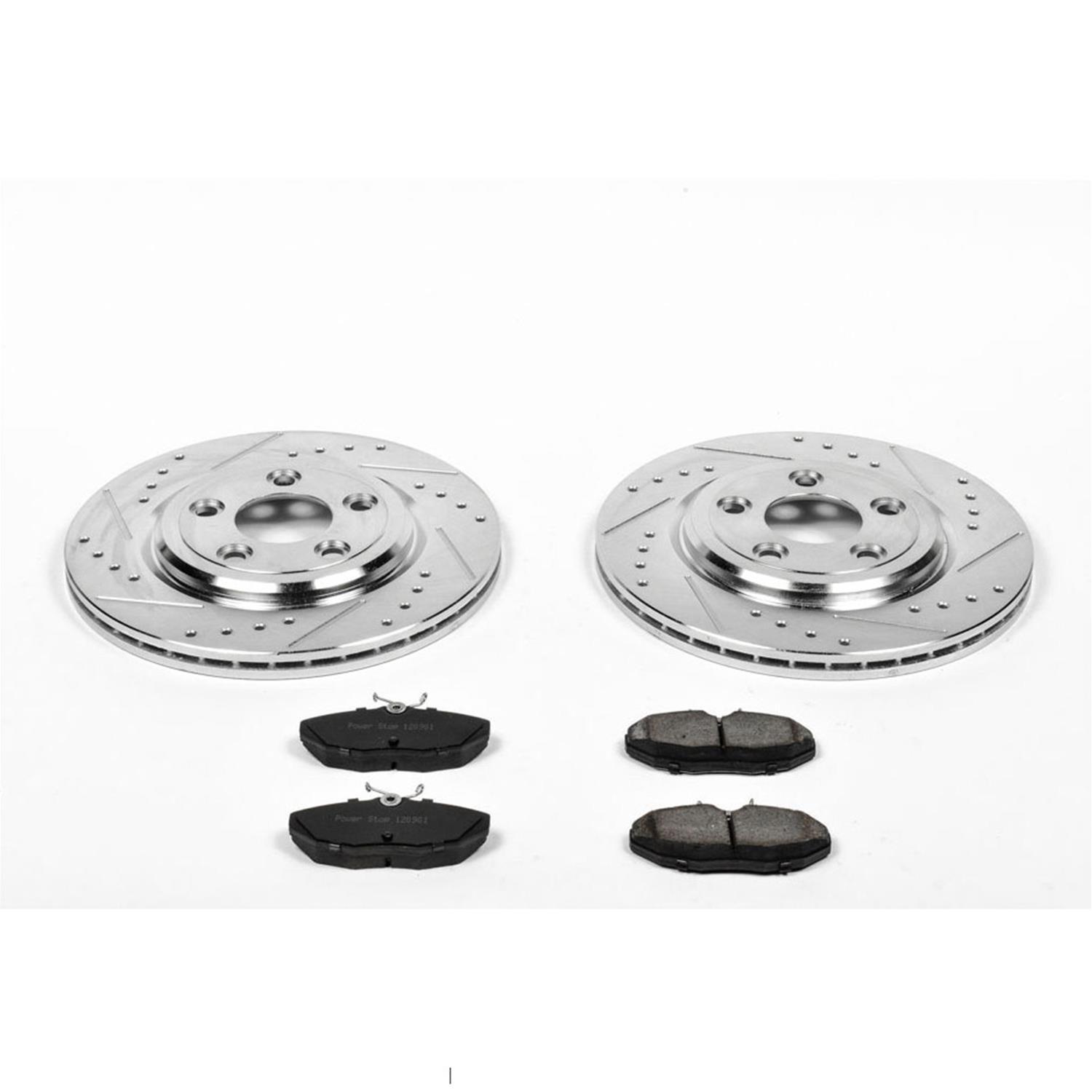 Power Stop 03-04 Jaguar S-Type Front & Rear Z23 Evolution Sport Brake Kit w/Calipers (1x psbS4792, 1x psbS4852, 1x psbK3141, 1x psbK1353) thumbnail 6