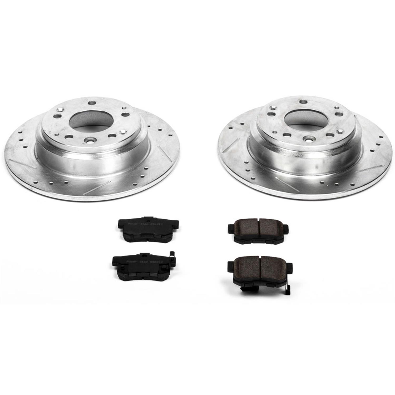 PowerStop K704 Brake Kit For Honda CR-V 1997-2001 Front - View #10