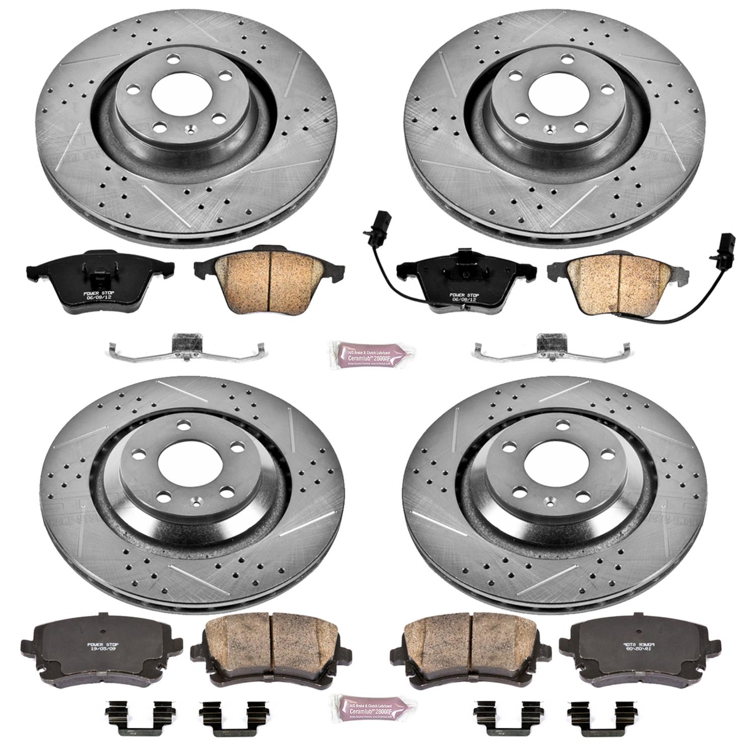 Power Stop 05-11 Audi A6 Quattro Front & Rear Z23 Evolution Sport Brake Kit (1x psbK4567, 1x psbK5277) thumbnail 4