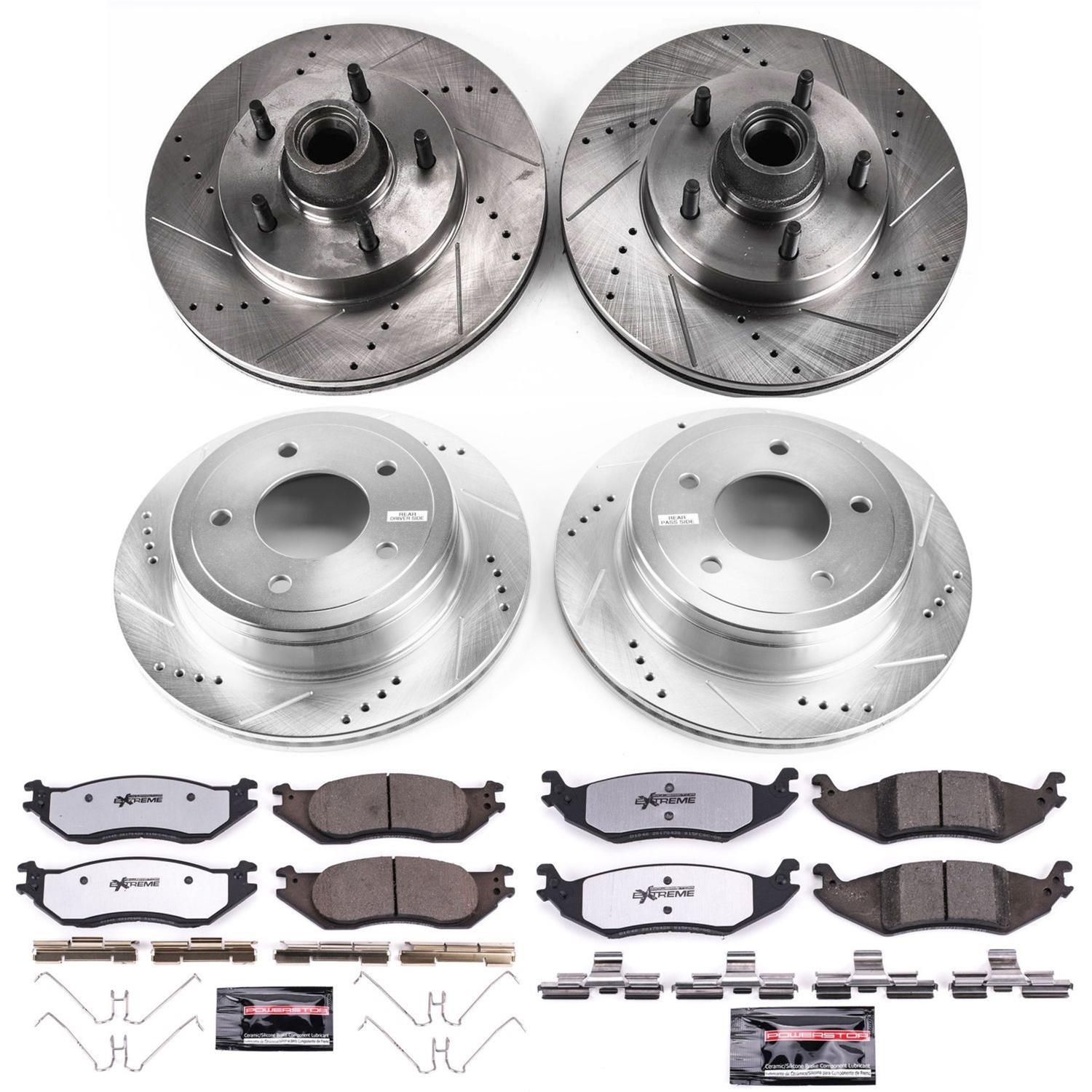 Power Stop 04-05 Ford E-150 Club Wagon Front and Rear Z36 Truck & Tow Brake Kit (Bundled Kit) thumbnail 4