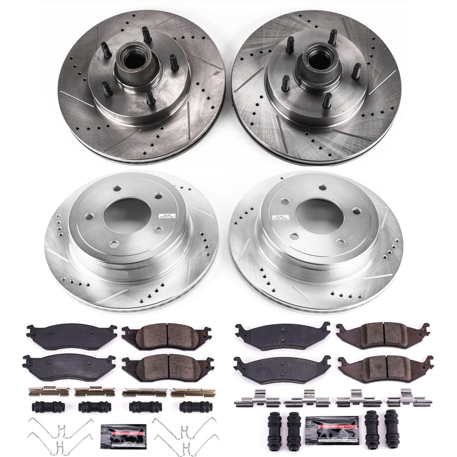 Power Stop 04-06 Ford E-150 Front & Rear Z23 Evolution Brake Kit (1x psbZ23-1045, 1x psbK4579, 1x psbAR85111XL, 1x psbAR85111XR) thumbnail 4