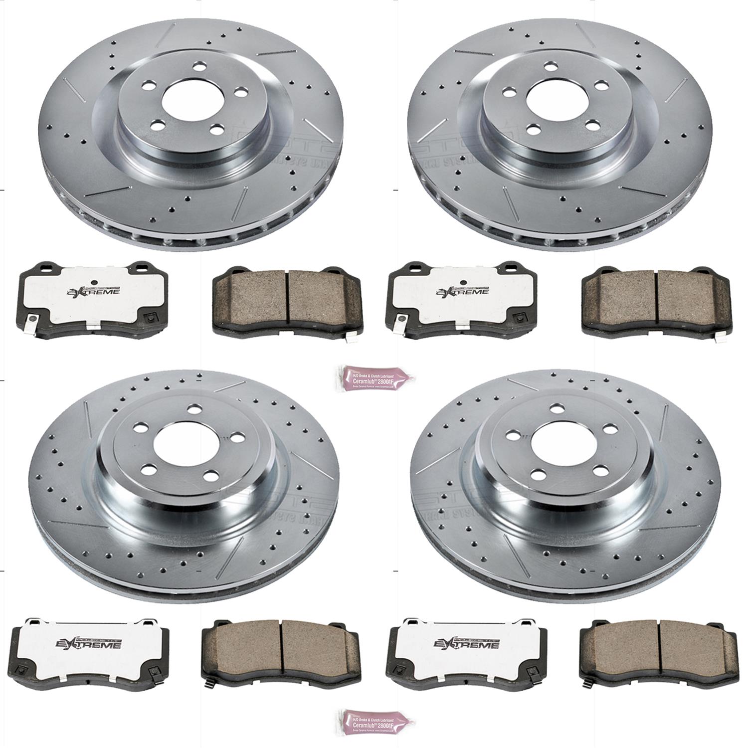 Power Stop K4023 26 Power Stop Z26 Street Warrior Brake Upgrade Kits 
