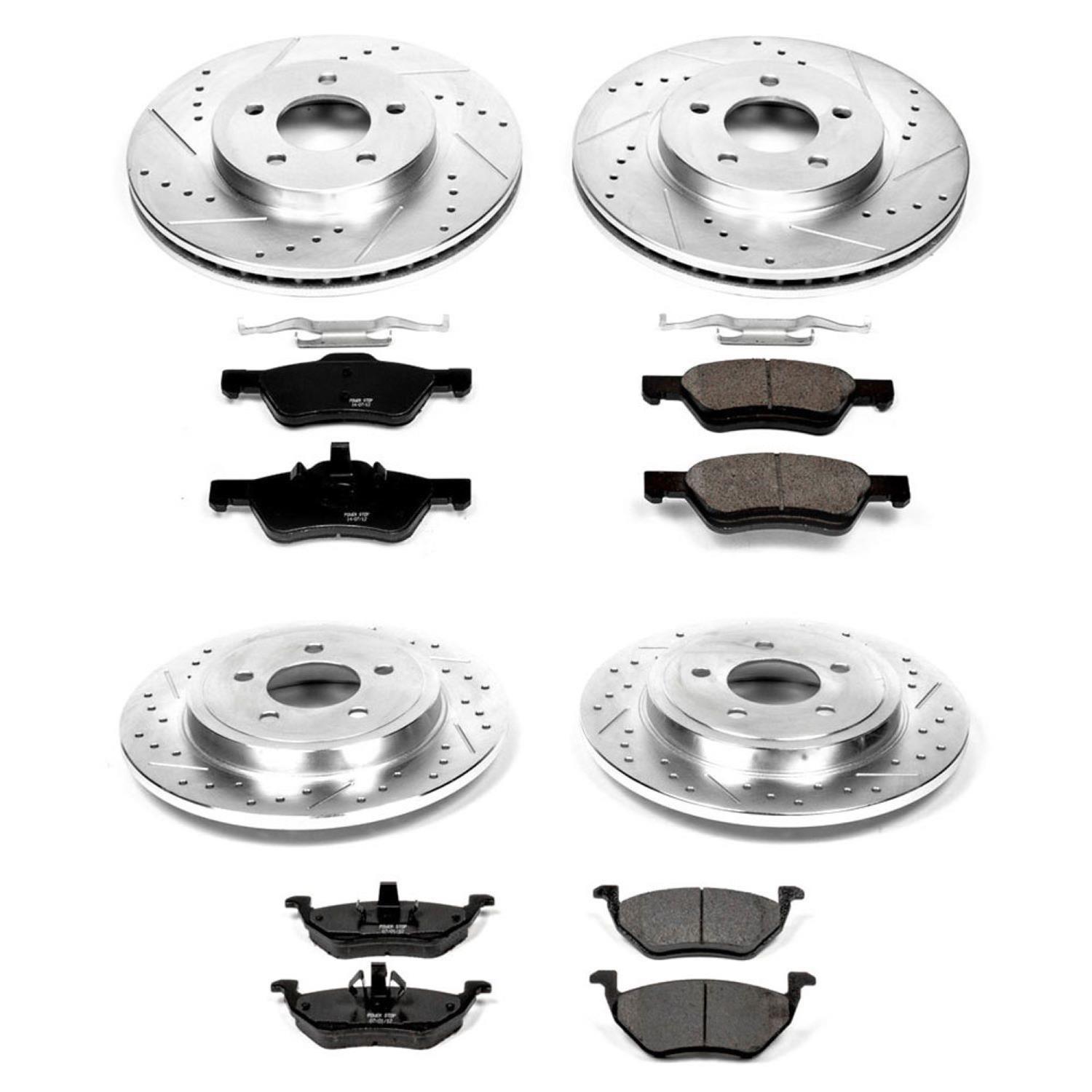 Power Stop 05-07 Ford Escape Front & Rear Z23 Evolution Sport Brake Kit (1x psbK4580, 1x psbK4585) thumbnail 2