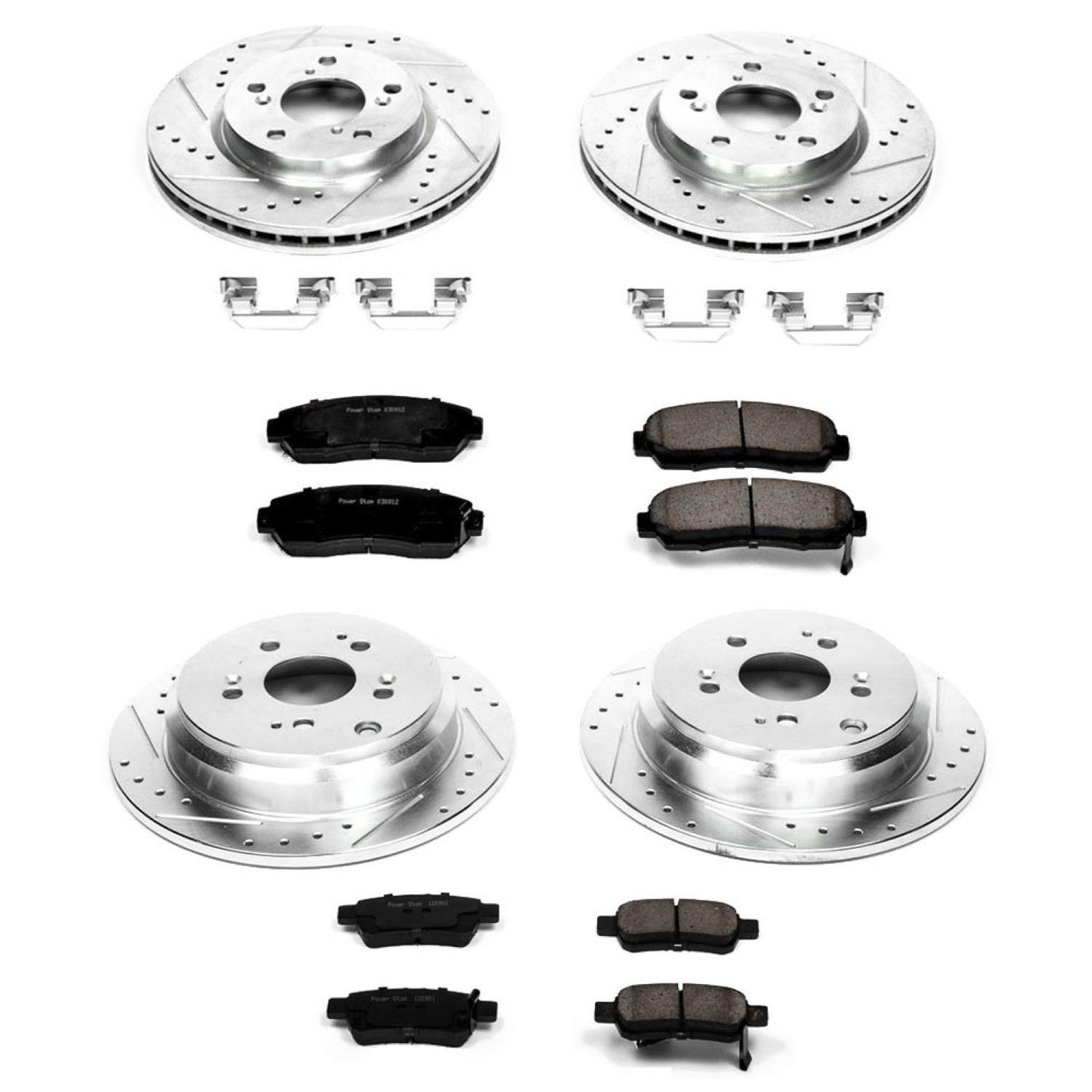 Power Stop 05-10 Honda Odyssey Front & Rear Z23 Evolution Sport Brake Kit (1x psbK2435, 1x psbK4604) thumbnail 2