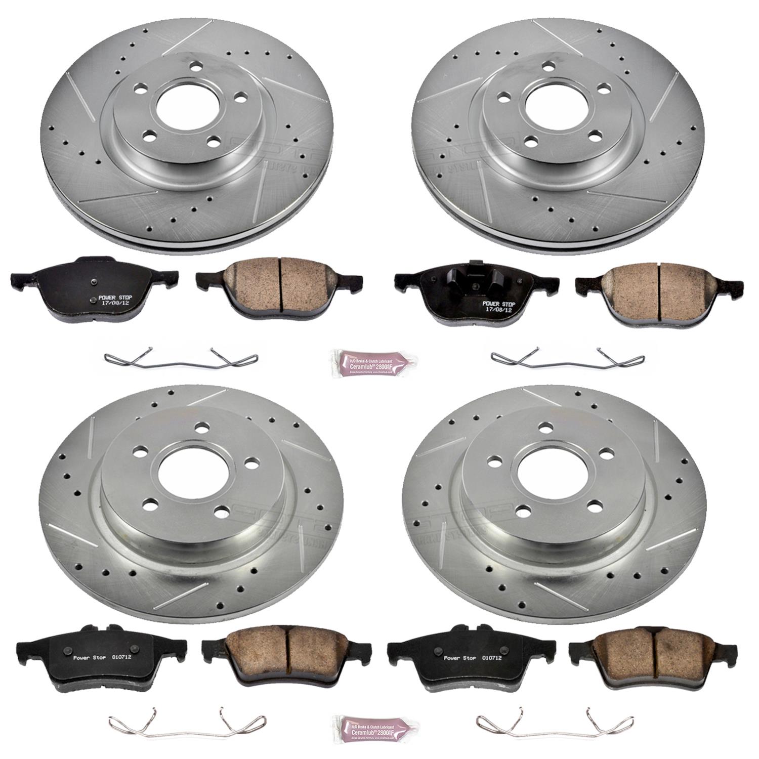 Power Stop 08-13 Volvo C30 Front & Rear Z23 Evolution Sport Brake Kit (1x psbK4575, 1x psbK4613) thumbnail 8