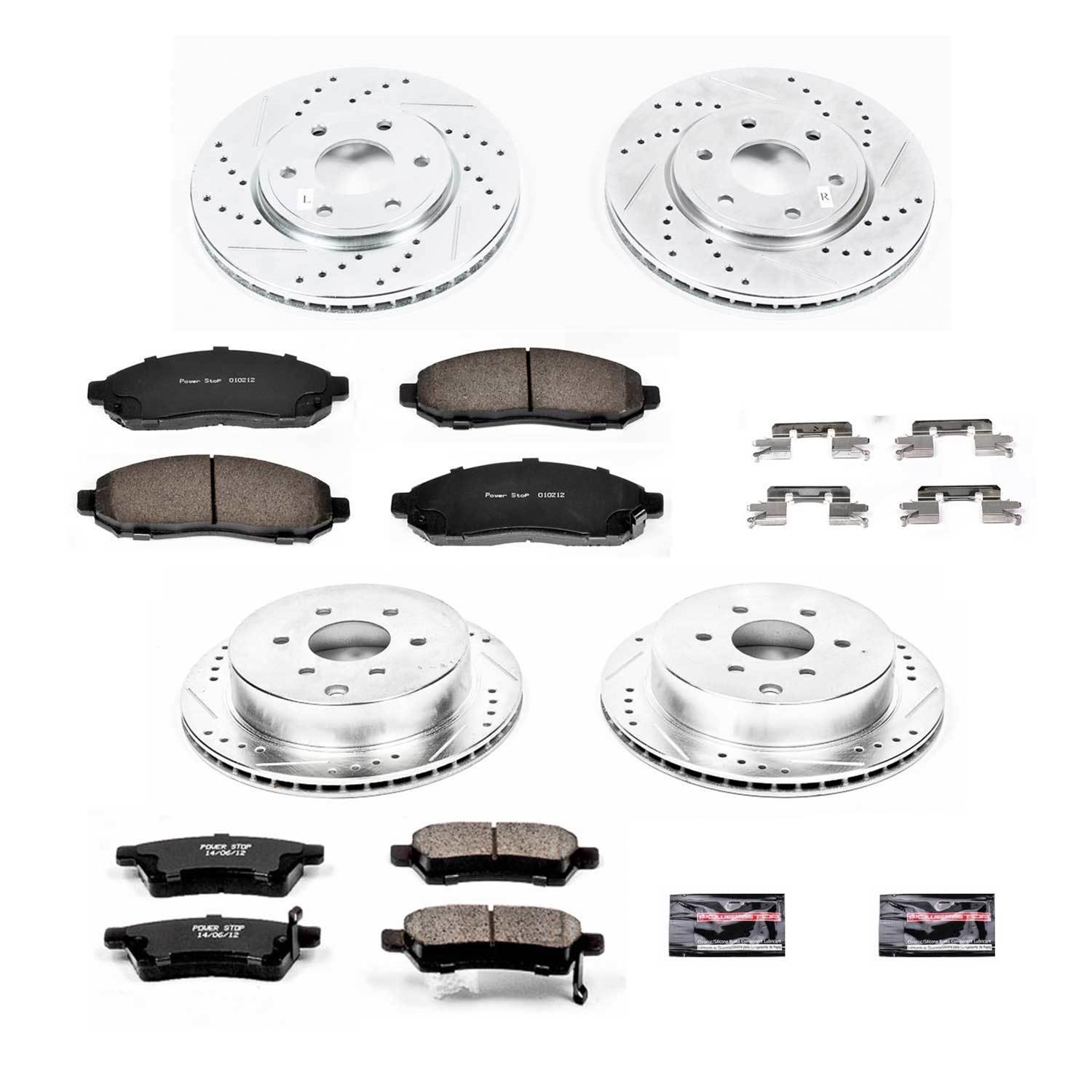 Power Stop 05-18 Nissan Frontier Front & Rear Z23 Evolution Sport Brake Kit (1x psbK4611, 1x psbK4621) thumbnail 2
