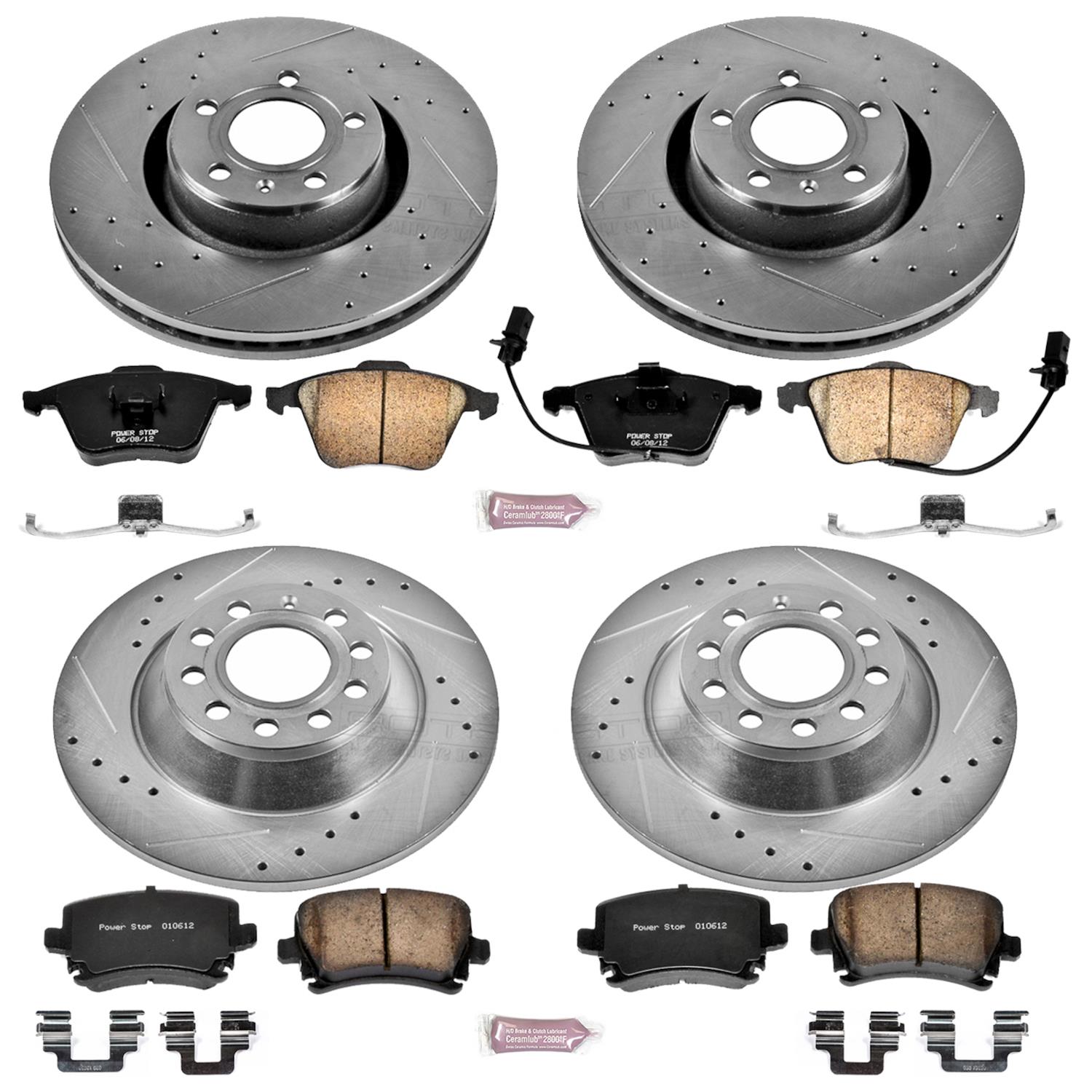 Power Stop 05-11 Audi A6 Front & Rear Z23 Evolution Sport Brake Kit (1x psbK2993, 1x psbK4625) thumbnail 4