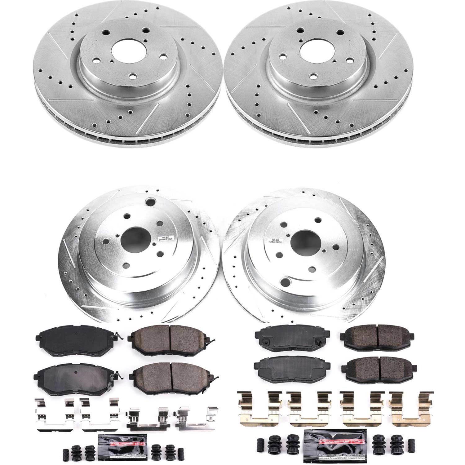 Power Stop 06-07 Subaru B9 Tribeca Front & Rear Z23 Evolution Sport Brake Kit (1x psbK4645, 1x psbK4603) thumbnail 4