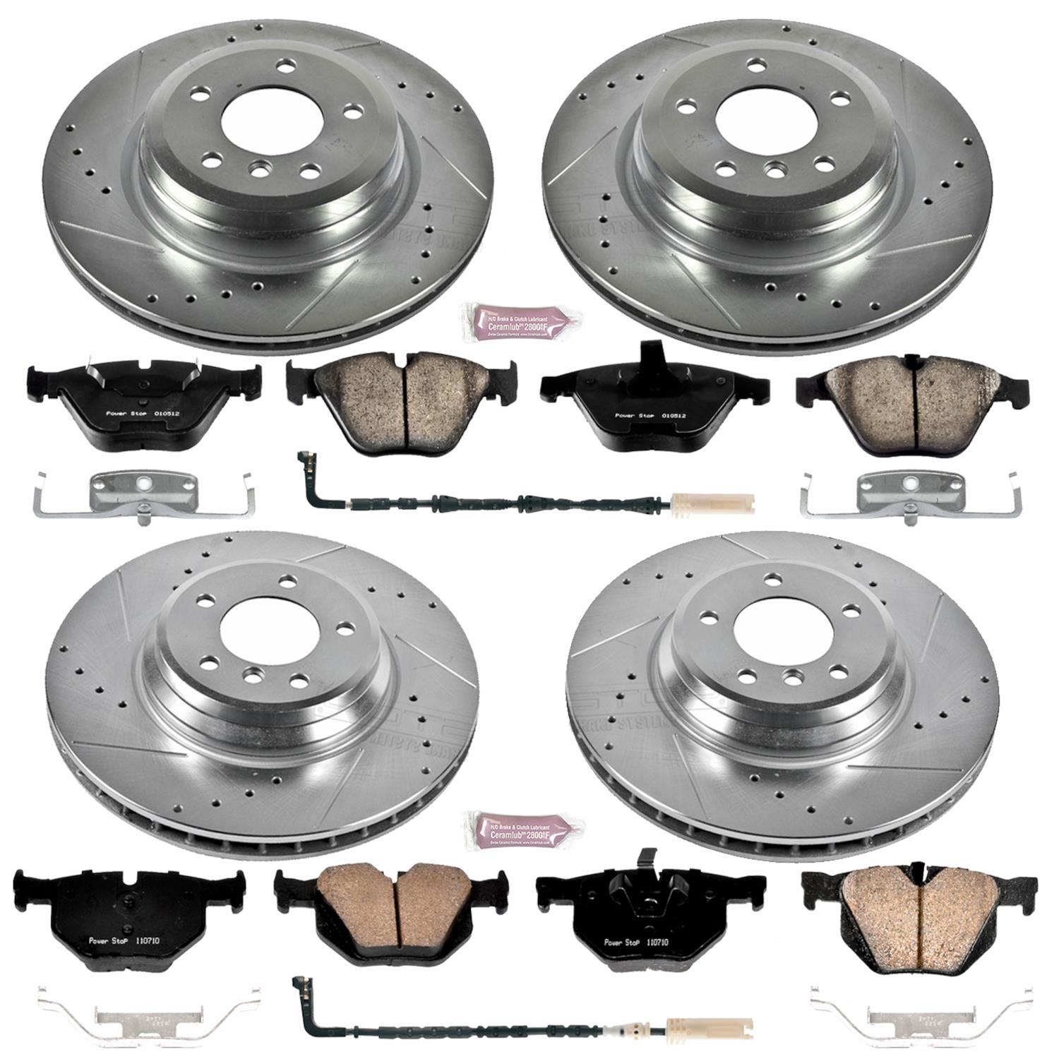 Power Stop 2009 BMW 335d Front & Rear Z23 Evolution Sport Brake Kit (1x psbK045, 1x psbK5281) thumbnail 4