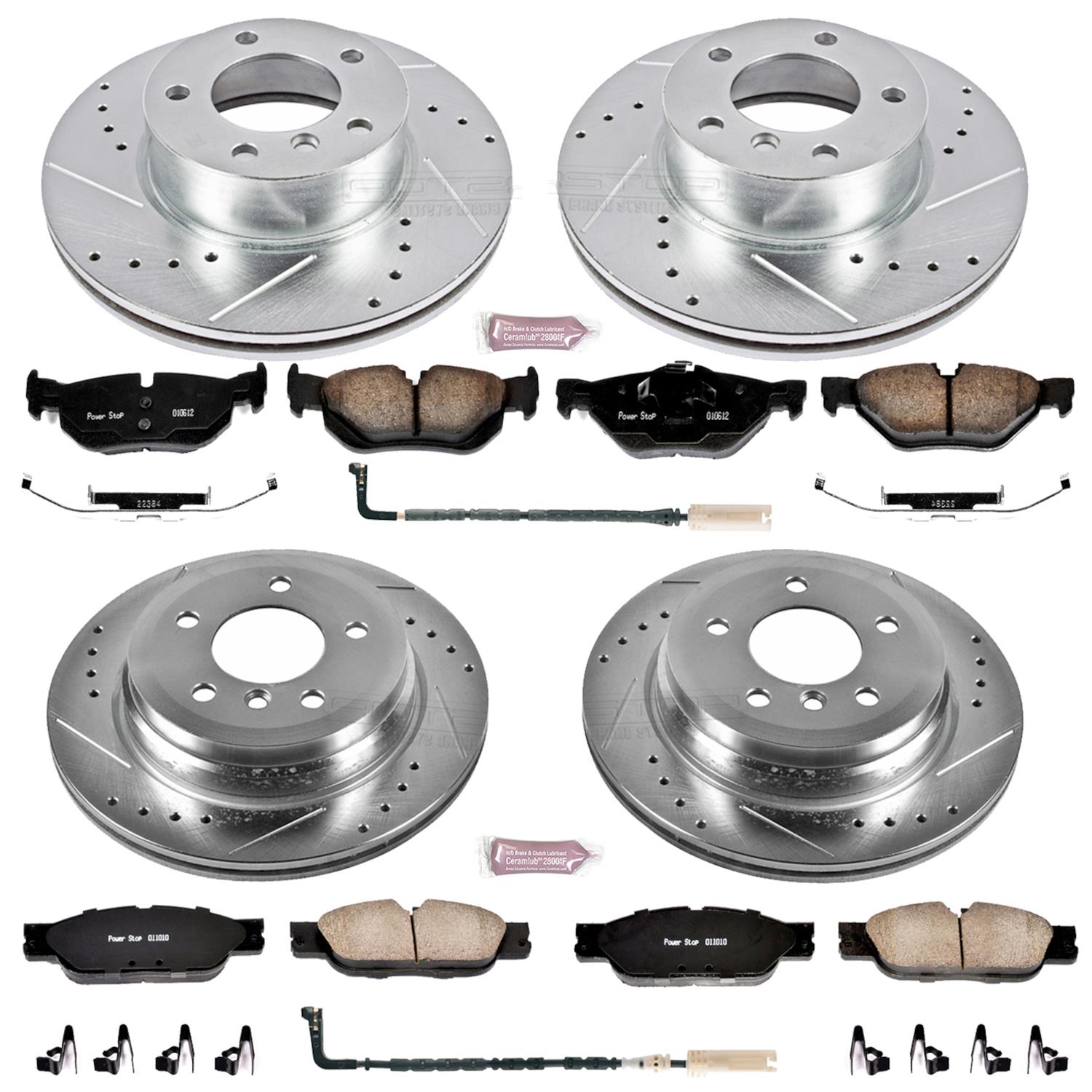 Power Stop 2007 BMW 328xi Front & Rear Z23 Evolution Sport Brake Kit (1x psbK3002, 1x psbK4589) thumbnail 4