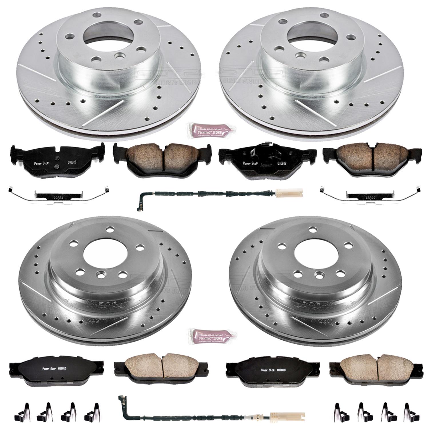 Power Stop 2007 BMW 328i Front & Rear Z23 Evolution Sport Brake Kit (1x psbK3002, 1x psbK4590) thumbnail 5