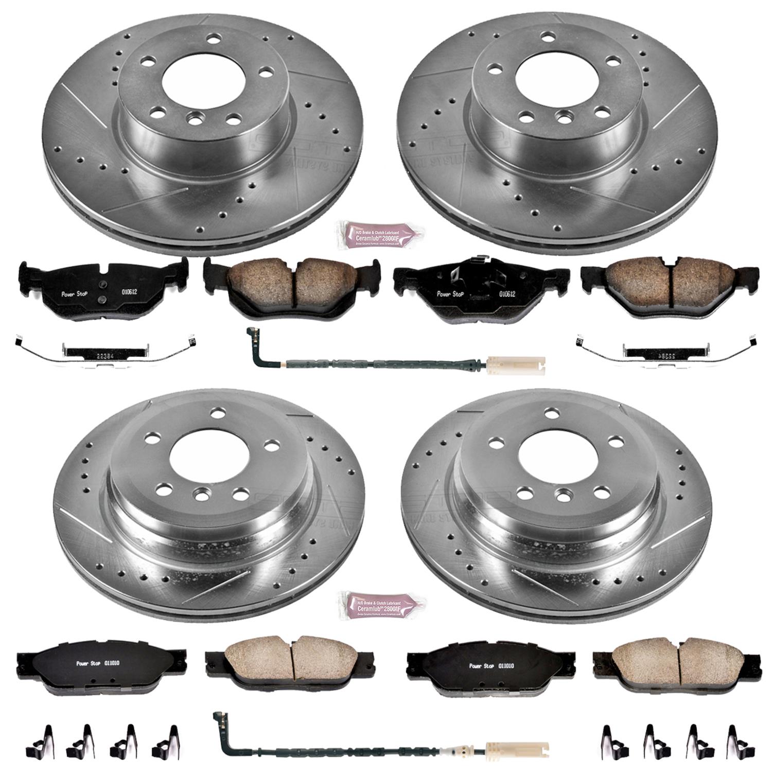Power Stop 09-10 BMW 328i xDrive Front & Rear Z23 Evolution Sport Brake Kit (1x psbK3002, 1x psbK4678) thumbnail 4