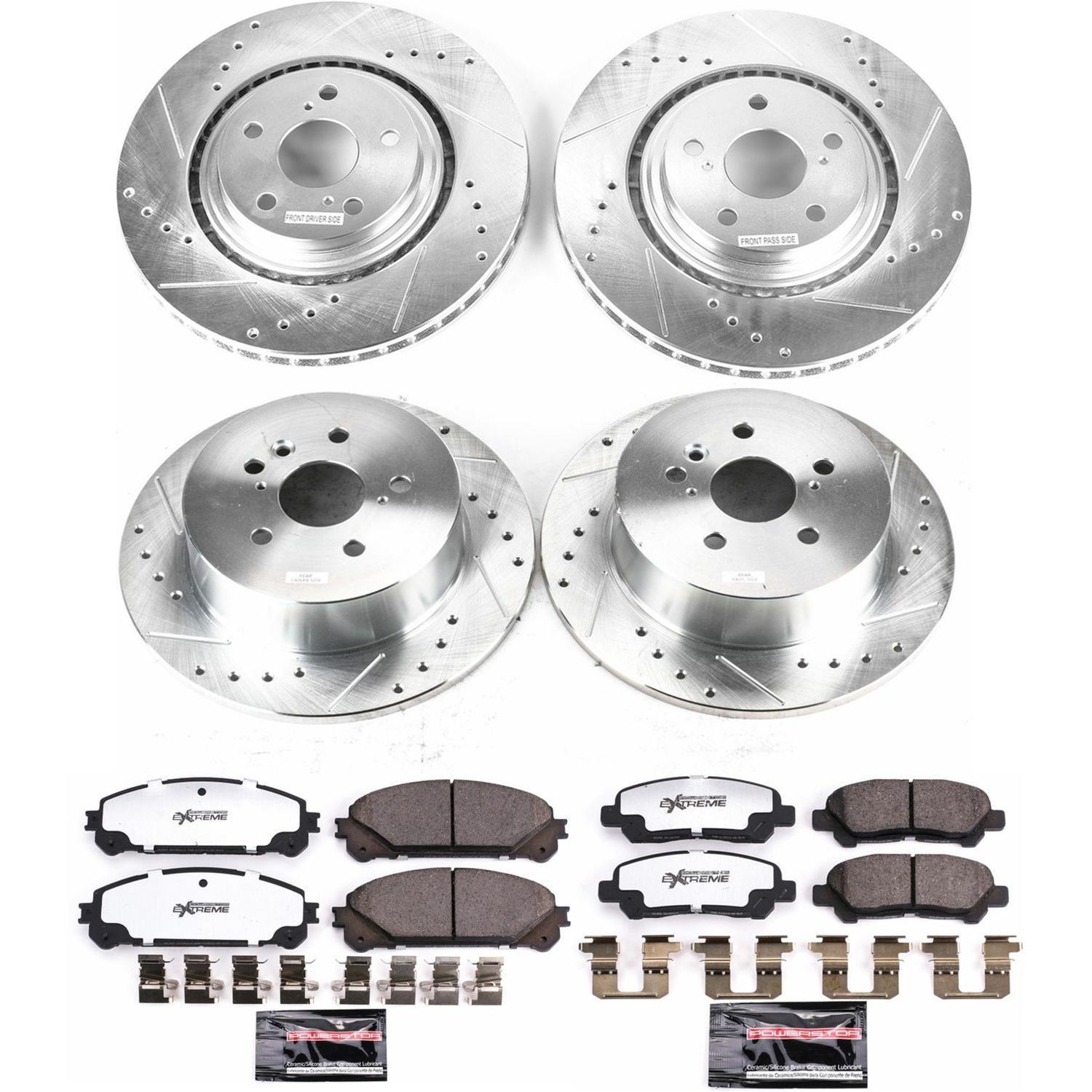 Power Stop 08-13 Toyota Highlander Front & Rear Z36 Truck & Tow Brake Kit (1x psbK4714-36, 1x psbK4713-36) thumbnail 5