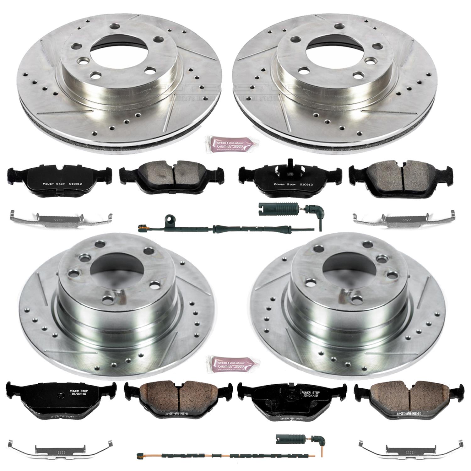 Power Stop 03-05 BMW Z4 Front & Rear Z23 Evolution Sport Brake Kit (1x psbK497, 1x psbK5130) thumbnail 8