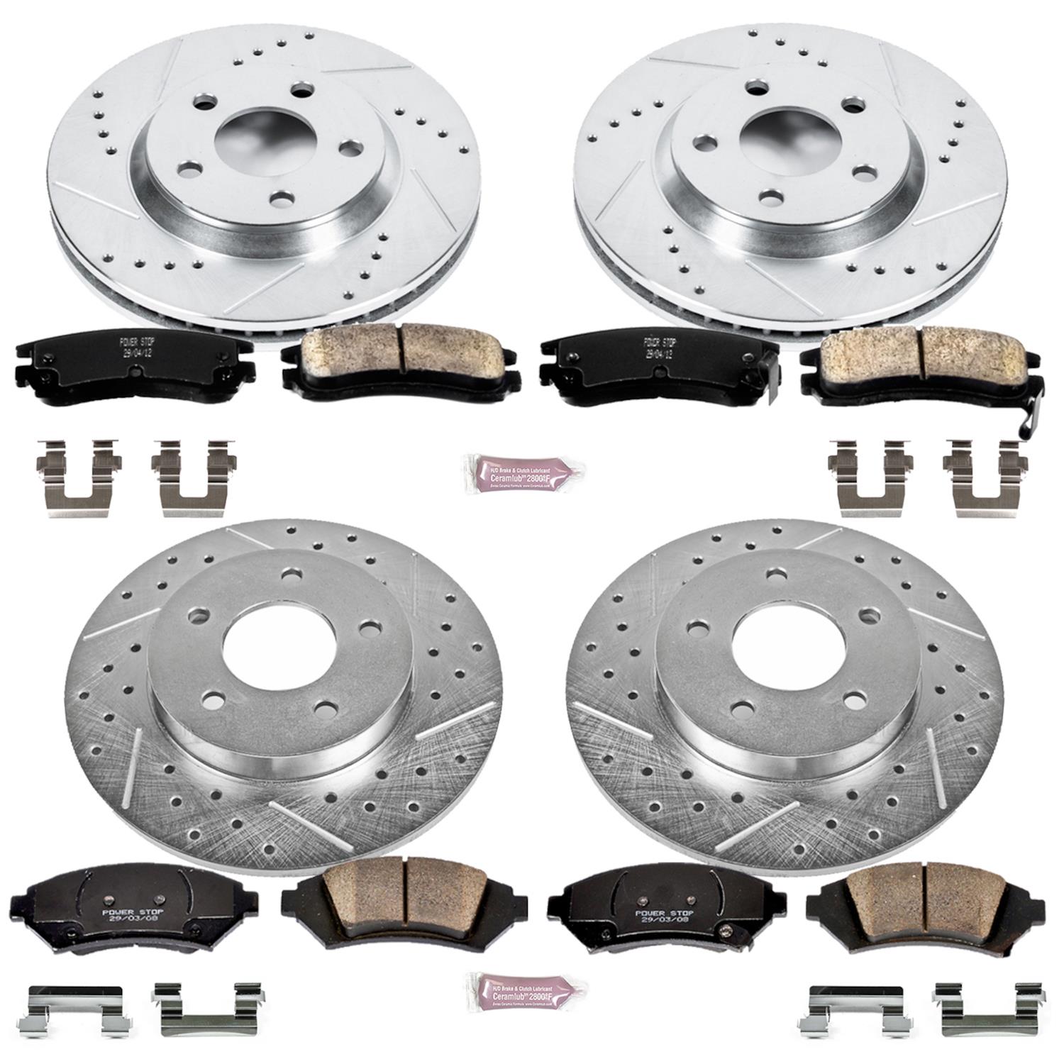 Power Stop 2005 Buick LeSabre Front & Rear Z23 Evolution Sport Brake Kit (1x psbK5137, 1x psbK1526) thumbnail 4