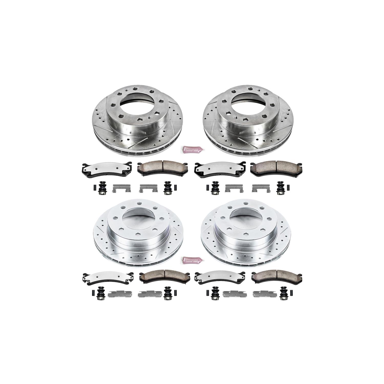 Power Stop 2004 Chevrolet Silverado 2500 HD Front & Rear Z36 Truck & Tow Brake Kit (1x psbK5190-36, 1x psbK2071-36) thumbnail 6