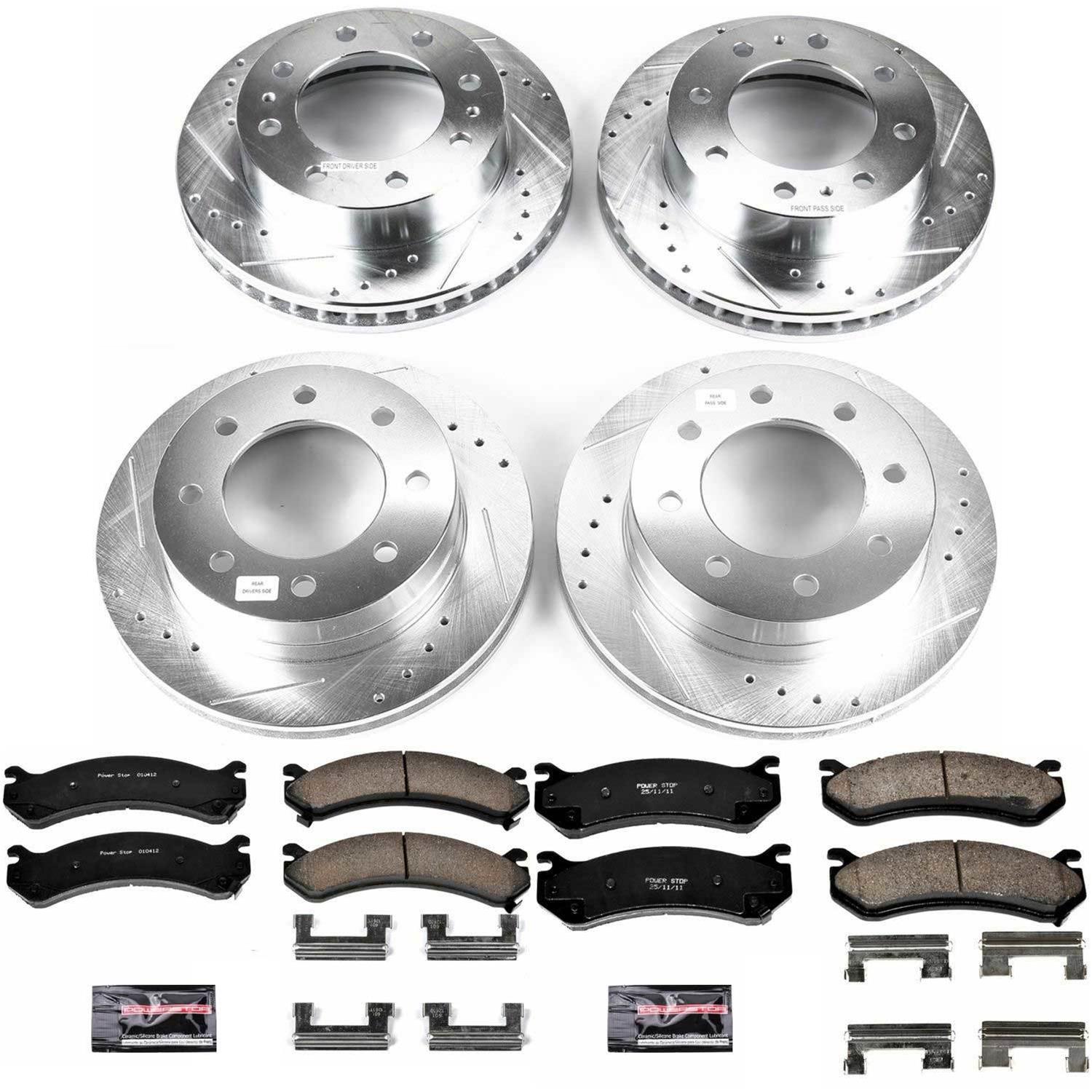 Power Stop 2004 Chevrolet Silverado 2500 HD Front & Rear Z23 Evolution Sport Brake Kit (1x psbK2071, 1x psbK5190) thumbnail 4