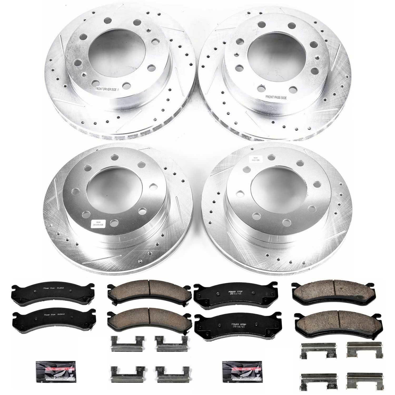 Power Stop 2003 Chevrolet Silverado 1500 HD Front & Rear Z23 Evolution Sport Brake Kit (1x psbK5190, 1x psbK2020) thumbnail 4