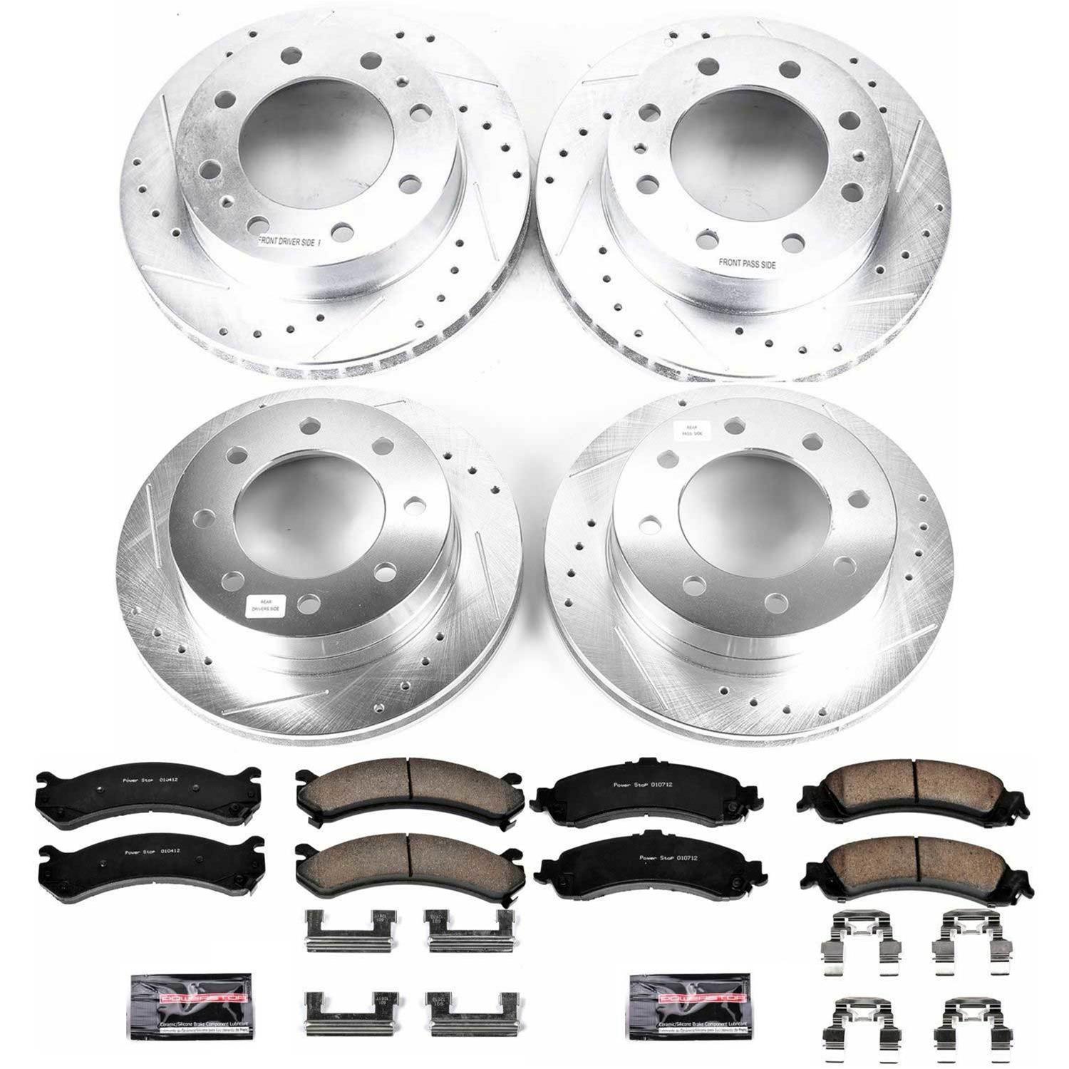 Power Stop 2005 Chevrolet Silverado 1500 HD Front & Rear Z23 Evolution Sport Brake Kit (1x psbK5225, 1x psbK2020) thumbnail 5