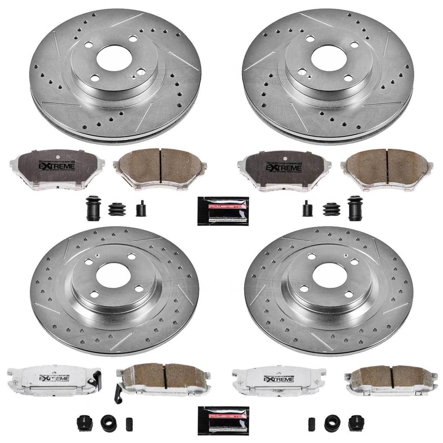 PowerStop Z26 Street Warrior Front & Rear Brake Kit | Camaro (98-02) (KC1548-26) main image 1