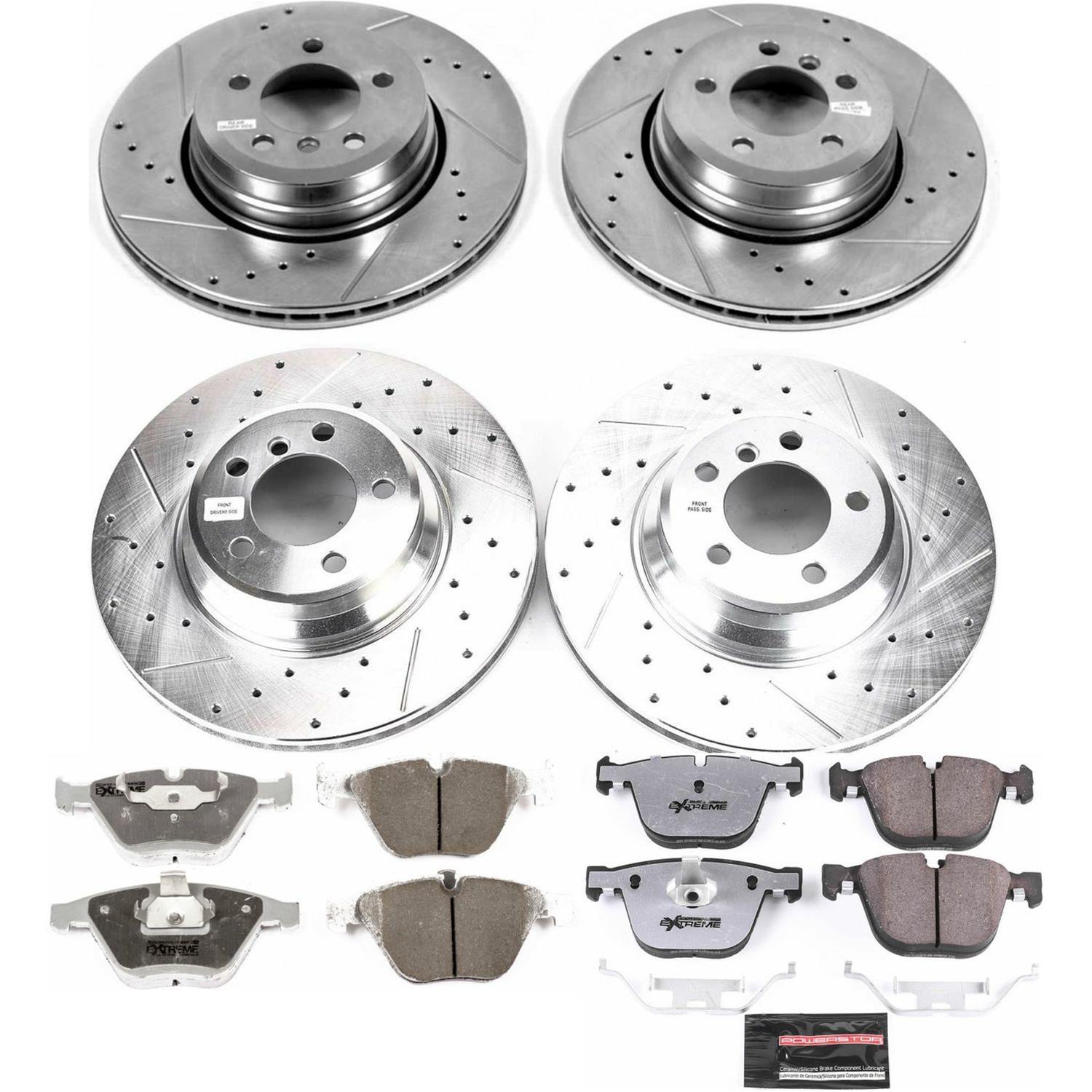 Power Stop 06-08 BMW 750i Front & Rear Z26 Street Warrior Brake Kit (1x psbK5283-26, 1x psbK2054-26) thumbnail 3