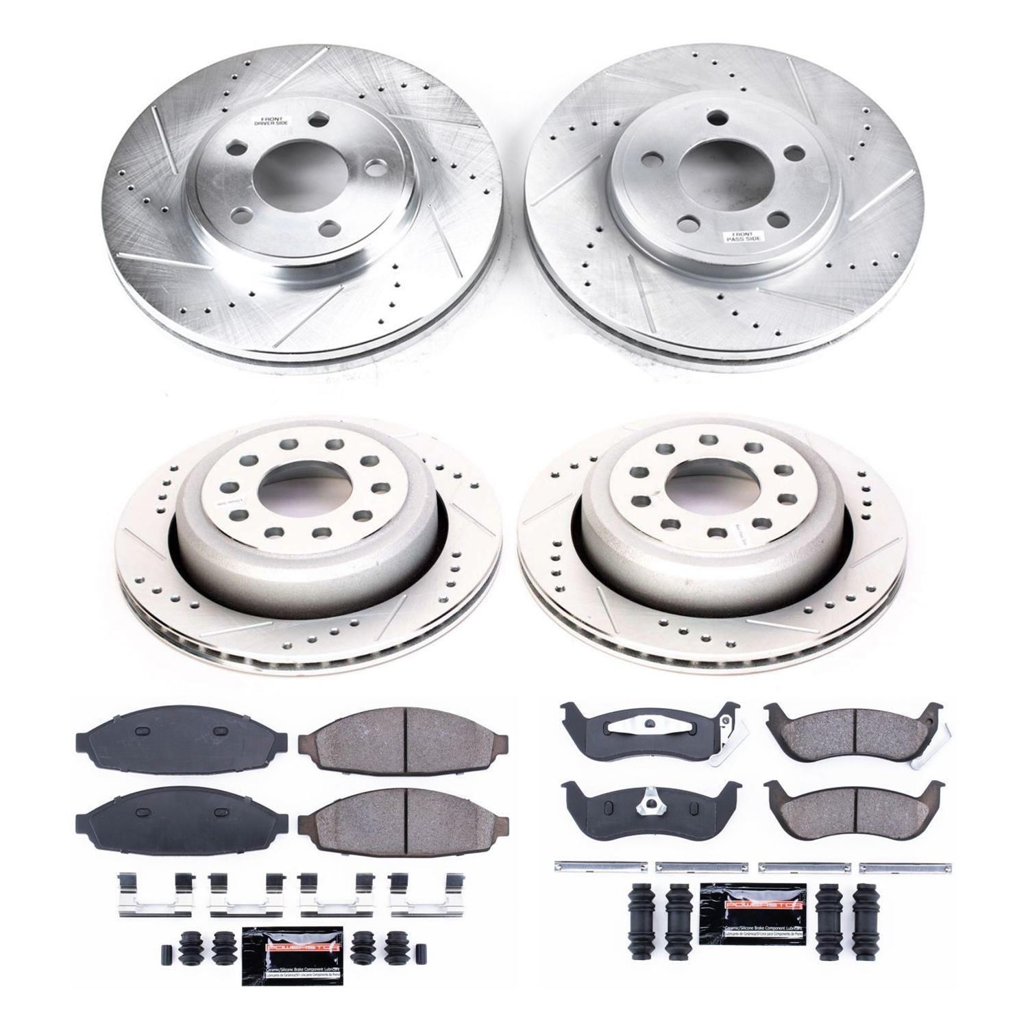 Power Stop 03-11 Lincoln Town Car Front & Rear Z23 Evolution Sport Brake Kit (1x psbK1364, 1x psbK5293) thumbnail 8