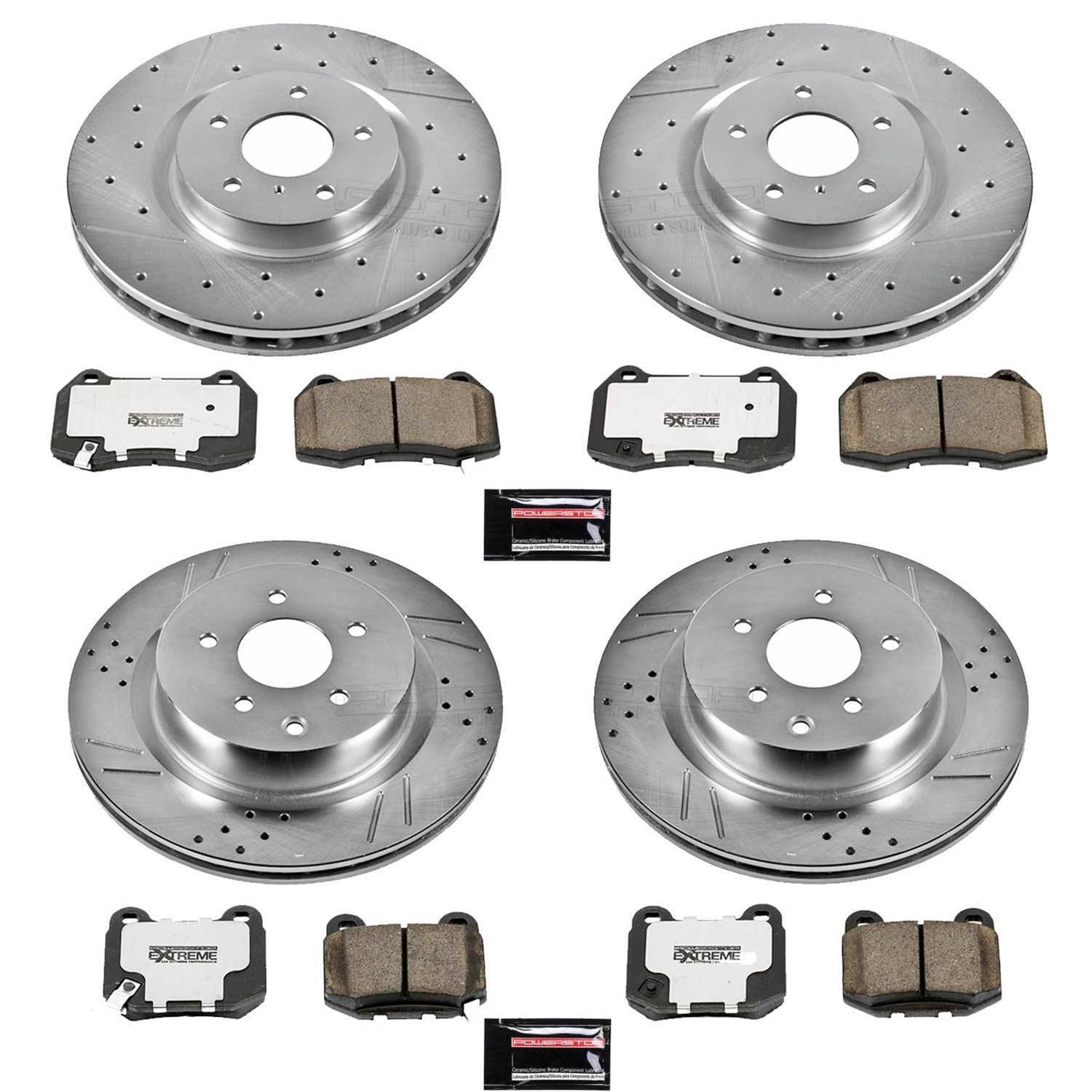 Power Stop 03-04 Infiniti G35 Front & Rear Z26 Street Warrior Brake Kit (1x psbK5303-26, 1x psbK104-26) thumbnail 4