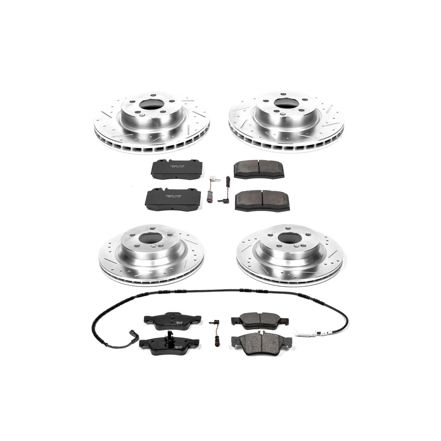 Power Stop 03-06 Mercedes-Benz E500 Front & Rear Z23 Evolution Sport Brake Kit (1x psbK5239, 1x psbK5322) thumbnail 2