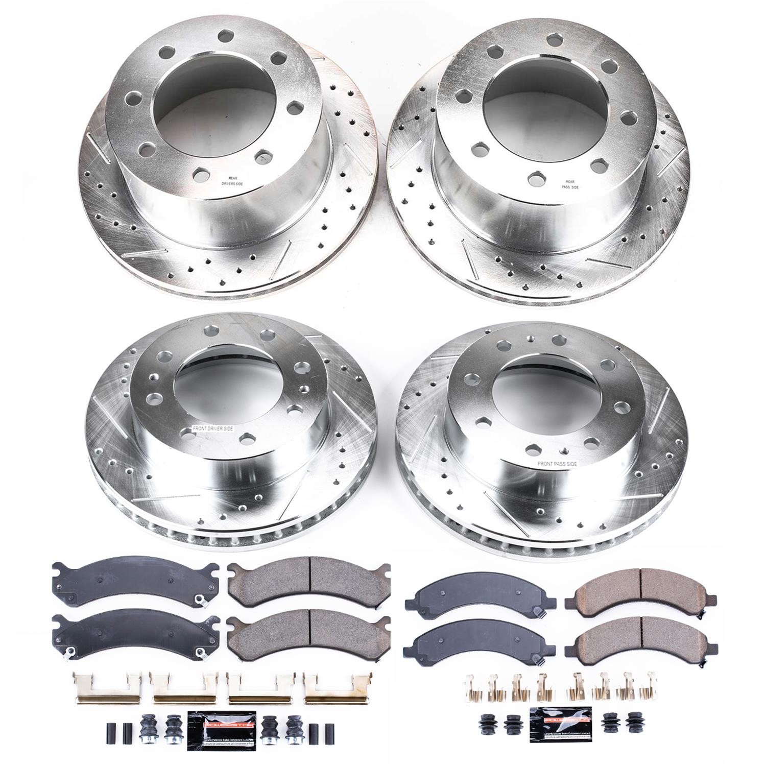 Power Stop 03-08 Chevrolet Express 3500 Front & Rear Z23 Evolution Sport Brake Kit (1x psbK2071, 1x psbK5328) thumbnail 4