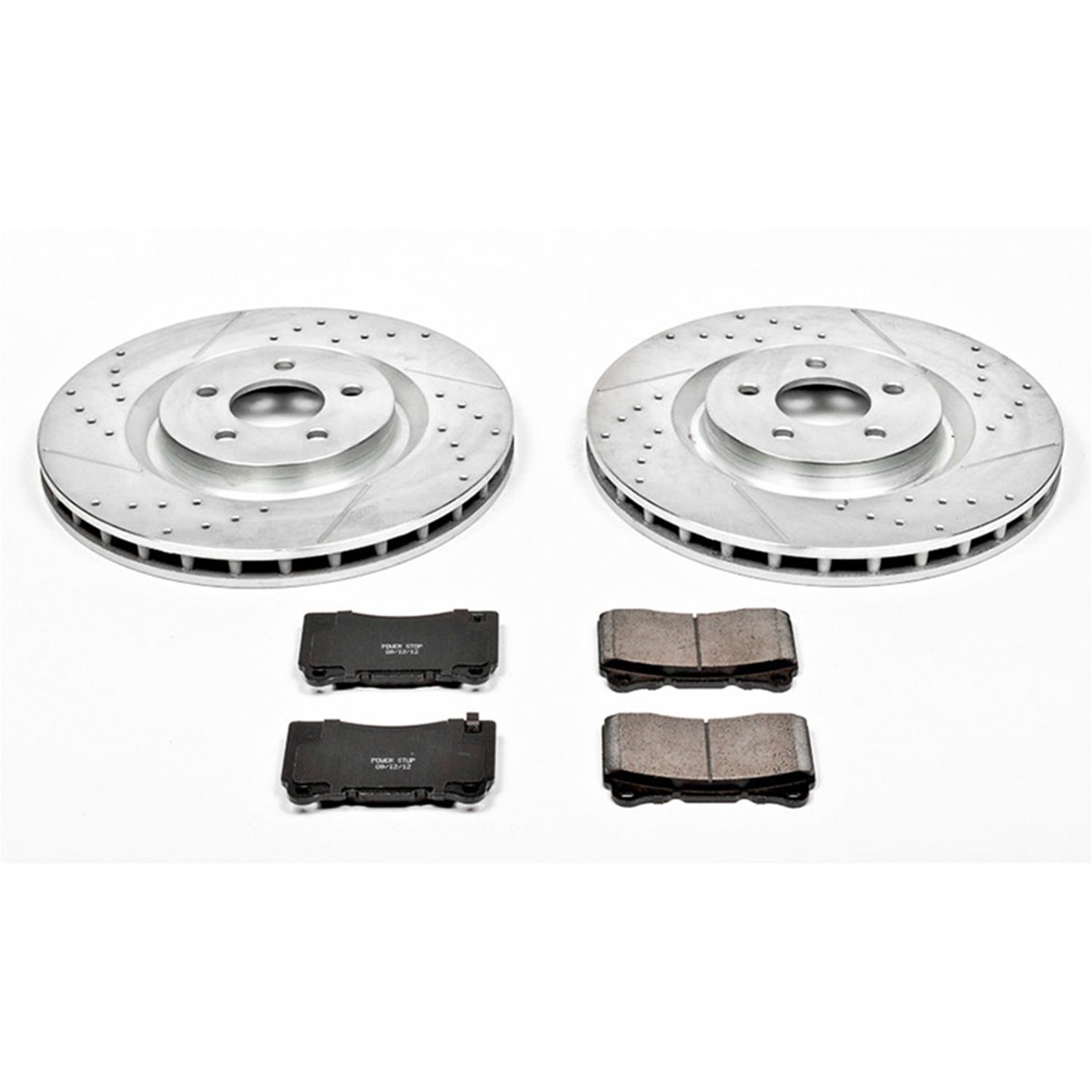Power Stop 07-14 Ford Mustang Front Z23 Evolution Sport Brake Kit w/Calipers (1x psbK4547, 1x psbS5128) thumbnail 9