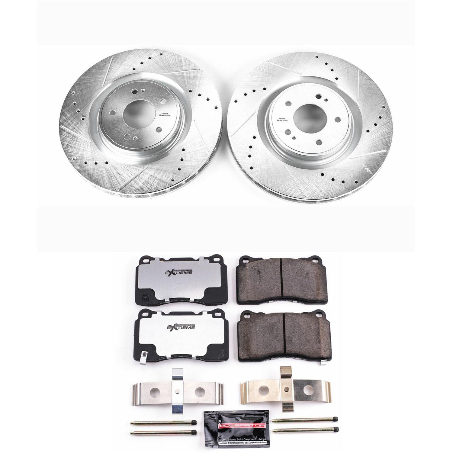 Power Stop K4551-26 Power Stop Z26 Street Warrior Brake Upgrade Kits ...