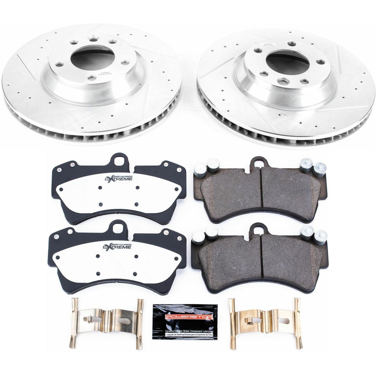 Power Stop 07-15 Audi Q7 Front & Rear Z26 Street Warrior Brake Kit (1x psbK5312-26, 1x psbK4558-26) thumbnail 7
