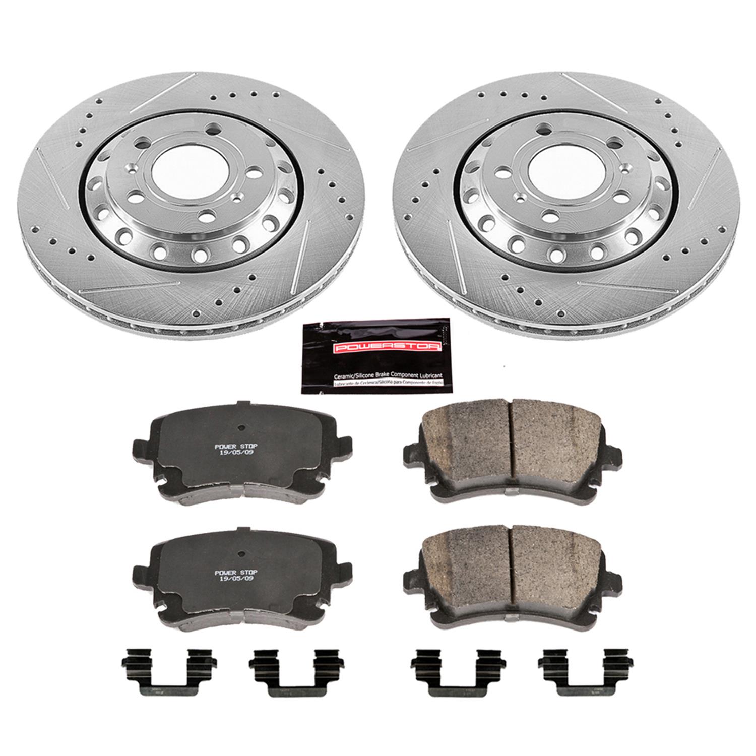 Power Stop 03-10 Audi A8 Quattro Front & Rear Z23 Evolution Sport Brake Kit (1x psbK4570, 1x psbK4562) thumbnail 9