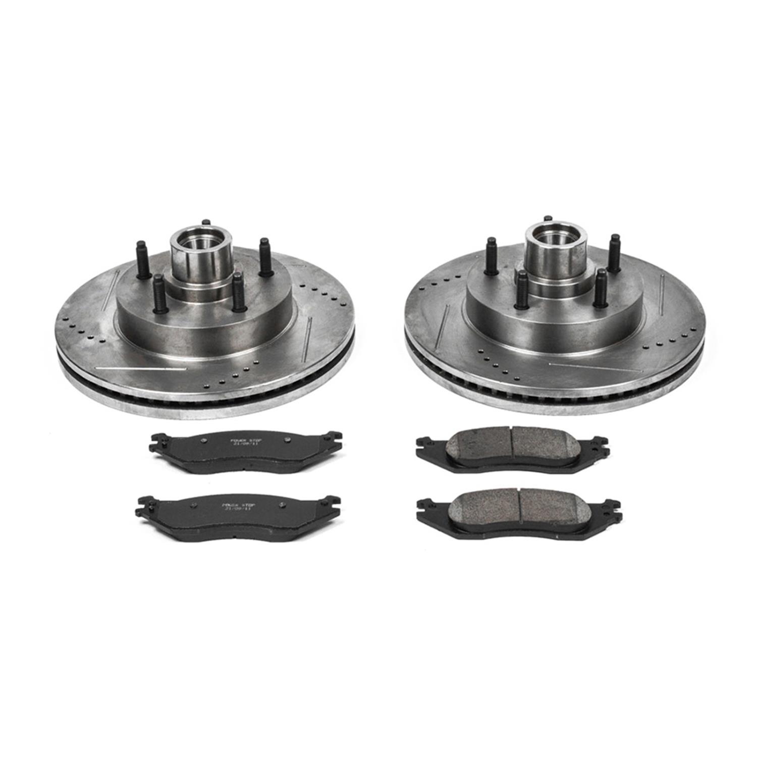 Power Stop 04-05 Ford E-150 Club Wagon Front Z23 Evolution Brake Kit (1x psbZ23-1045, 1x psbAR85111XL, 1x psbAR85111XR) thumbnail 9