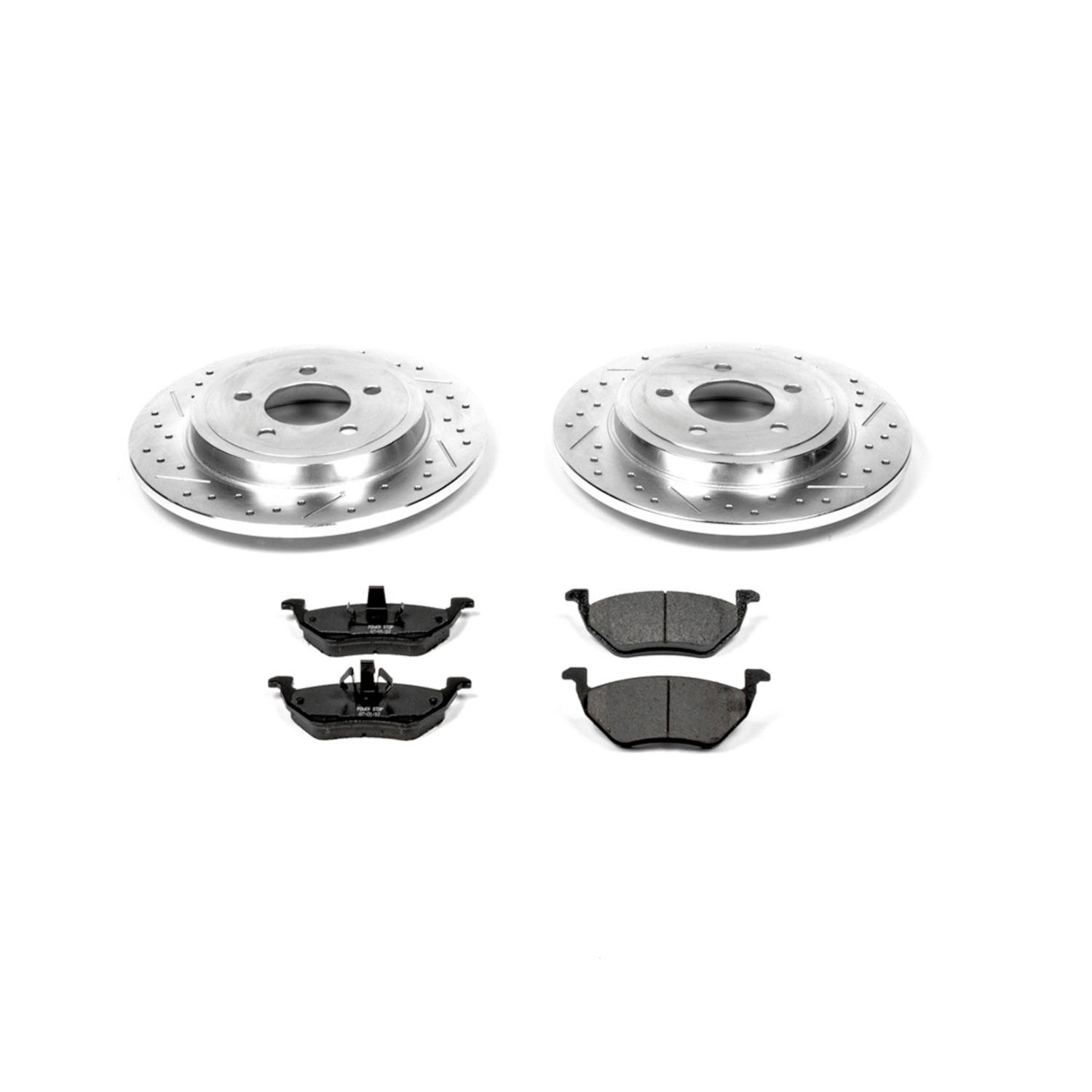 Power Stop 05-07 Ford Escape Front & Rear Z23 Evolution Sport Brake Kit (1x psbK4580, 1x psbK4585) thumbnail 4