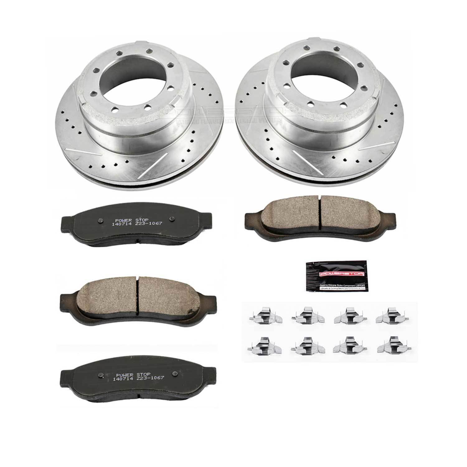 Power Stop 07-10 Ford F-350 Super Duty Front & Rear Z23 Evolution Brake Kit (1x psbK4593, 1x psbZ23-1069, 1x psbAR82128XL, 1x psbAR82128XR) thumbnail 5