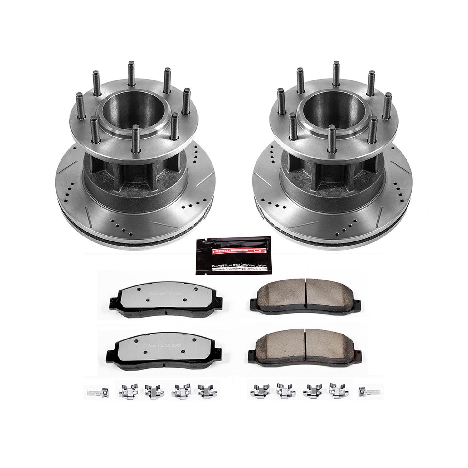 Power Stop 05-07 Ford F-350 Super Duty Front Z36 Truck & Tow Brake Kit (1x psbZ36-1069, 1x psbAR85117XL, 1x psbAR85117XR, 1x psbPBK070) thumbnail 4